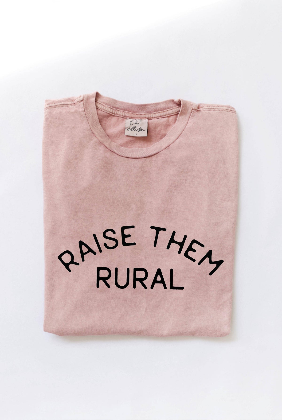 RAISE THEM RURAL Mineral Washed Graphic Top