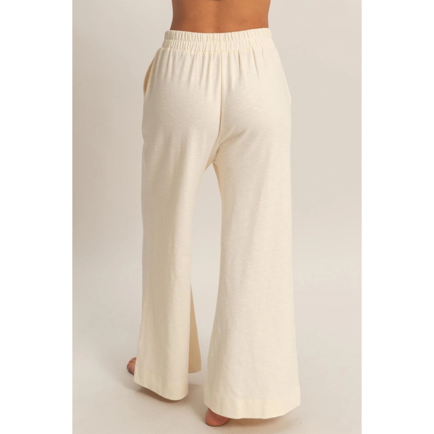 Wide Leg Elastic Waist Pants