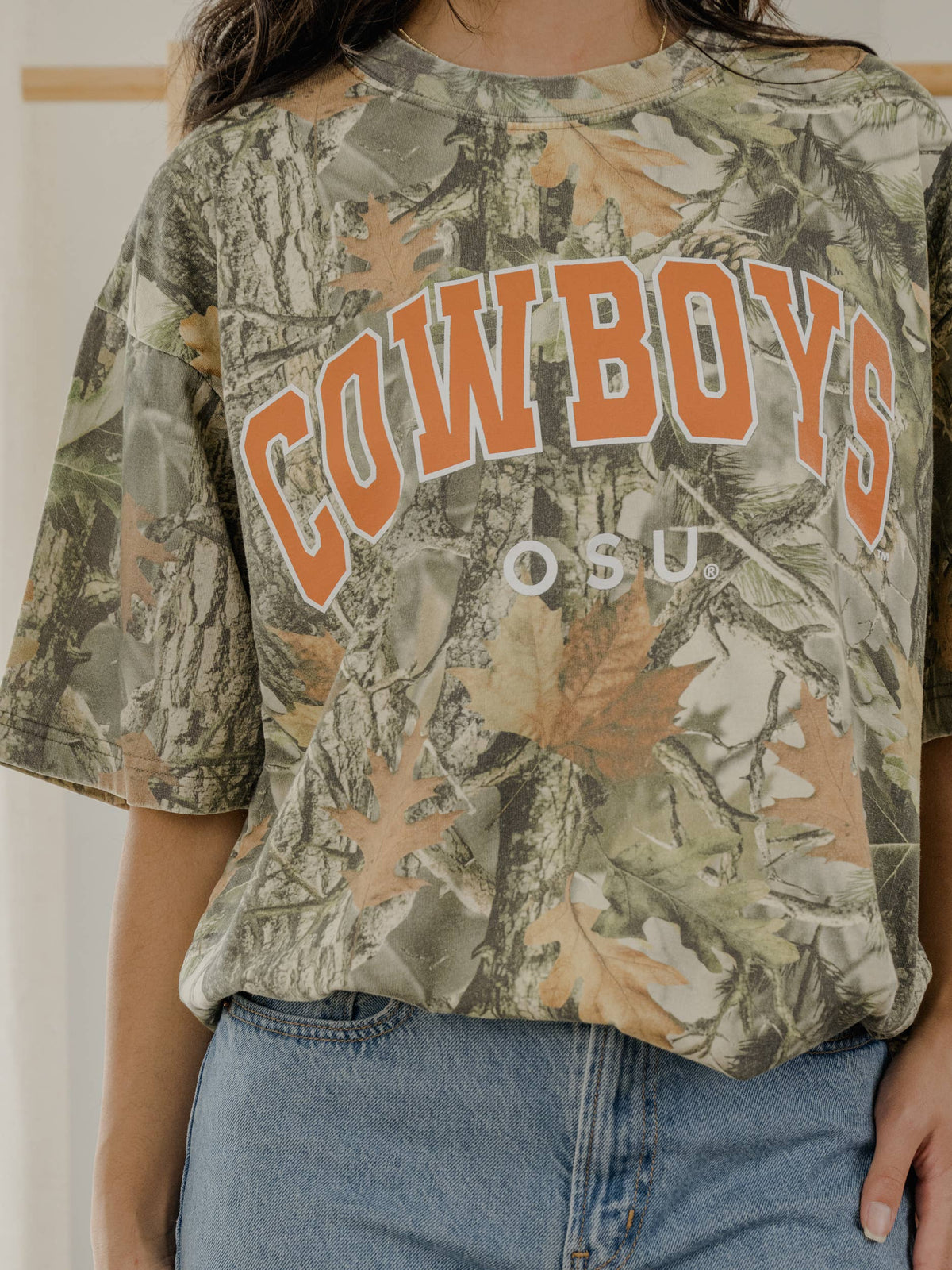 Oklahoma State OSU Cowboys Filled Gault Camo Tee