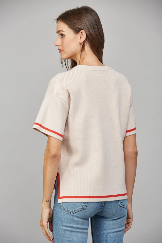 Side Slit Boxy Sweater