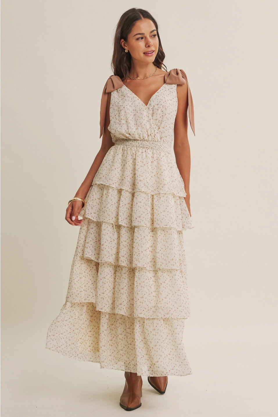 Chiffon Maxi with Shoulder Tie