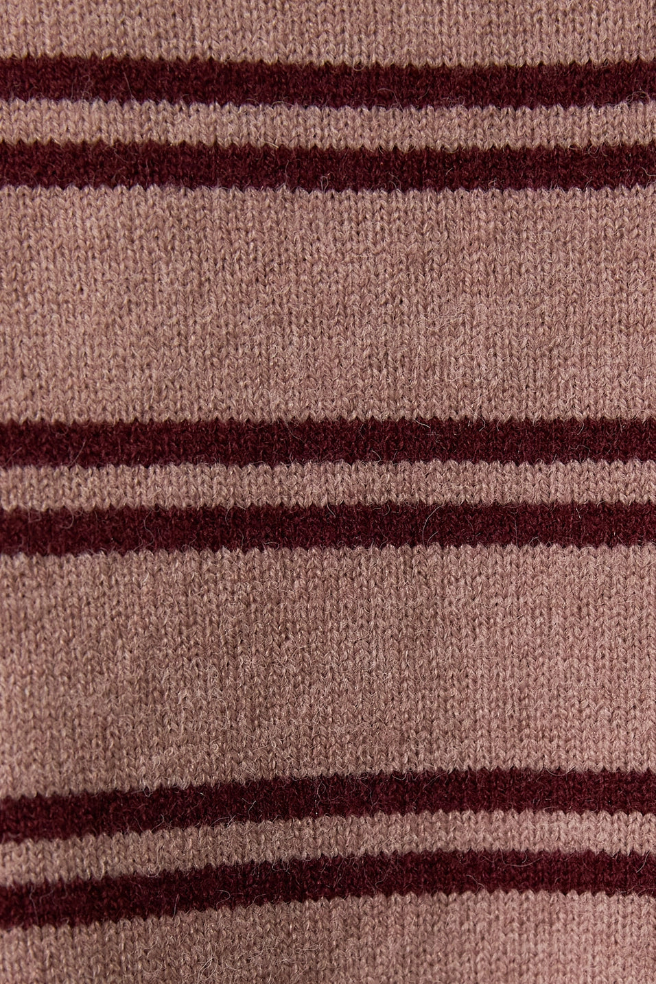 Round Neck Stripe Knit Sweater