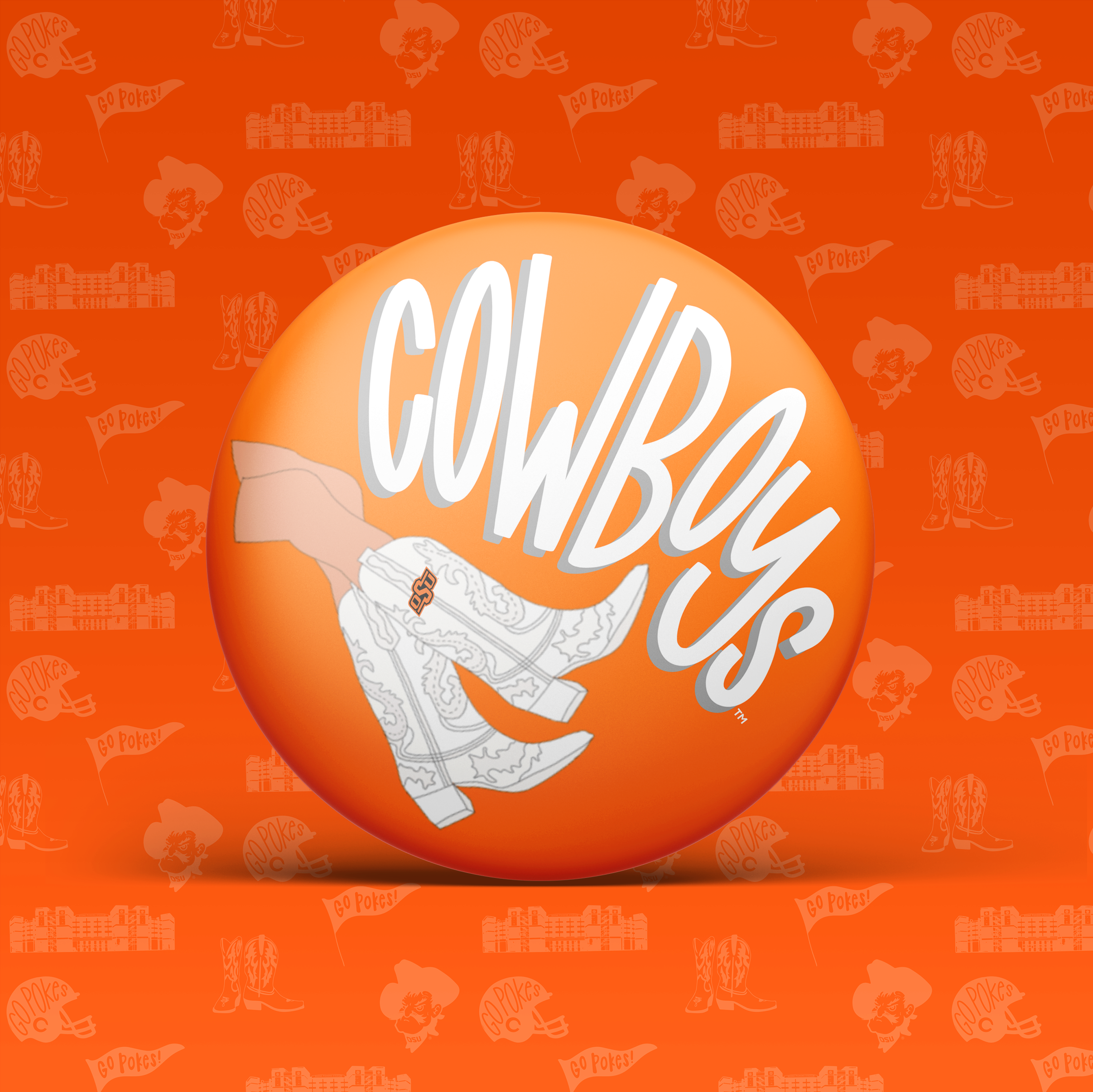 Oklahoma State University Game Day Buttons | Pinback Pins