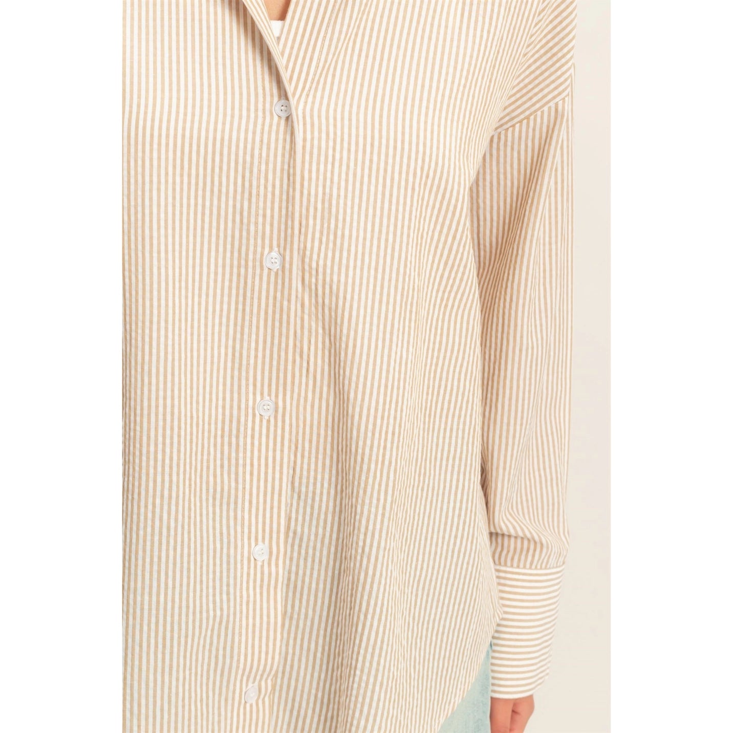 Striped Button-Up Shirt