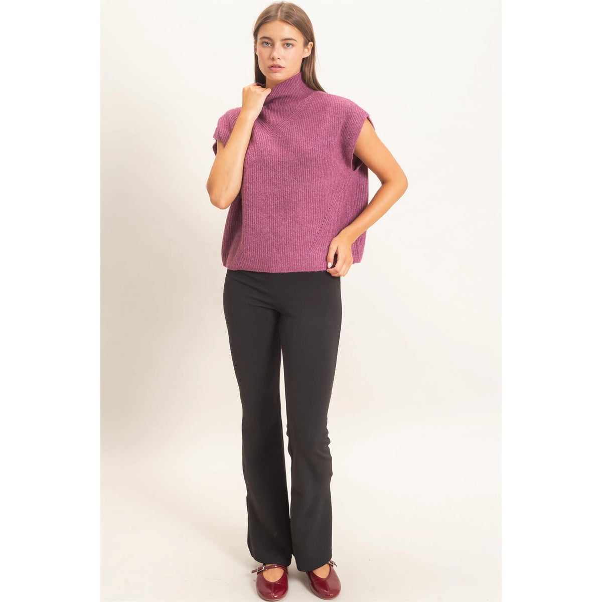 Stella Mock Neck Sweater
