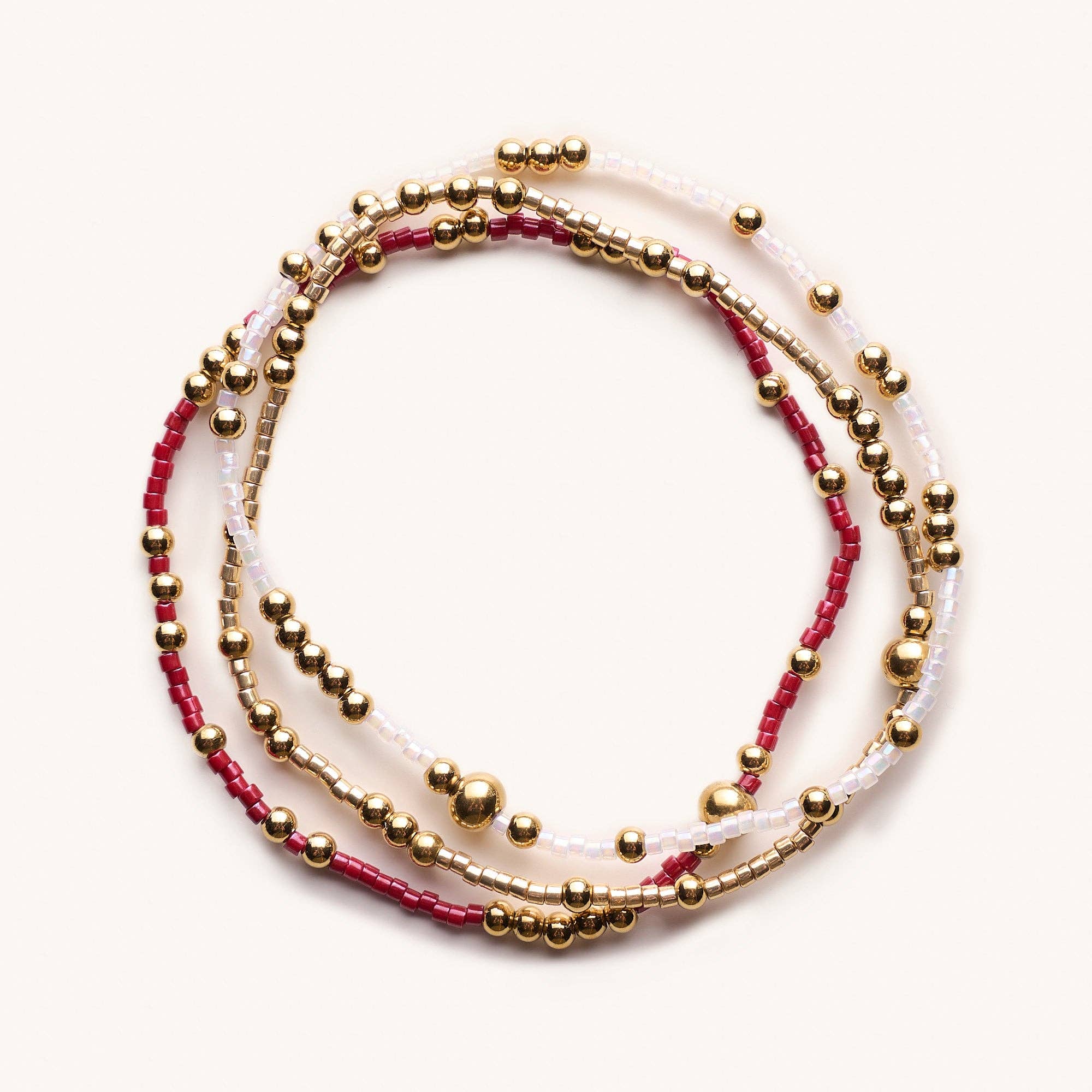 Game Day Bracelet Set-Crimson