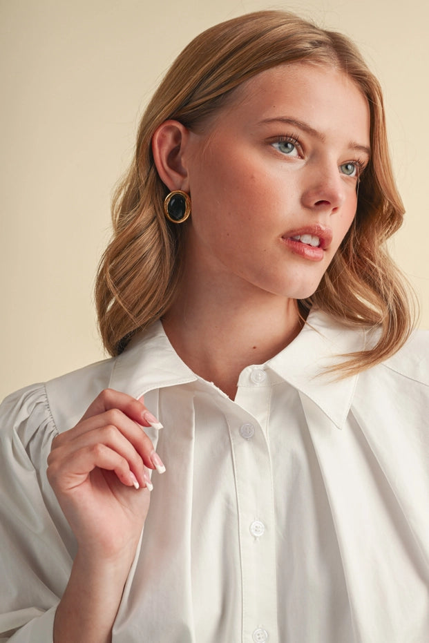 Puff Piece Button Down