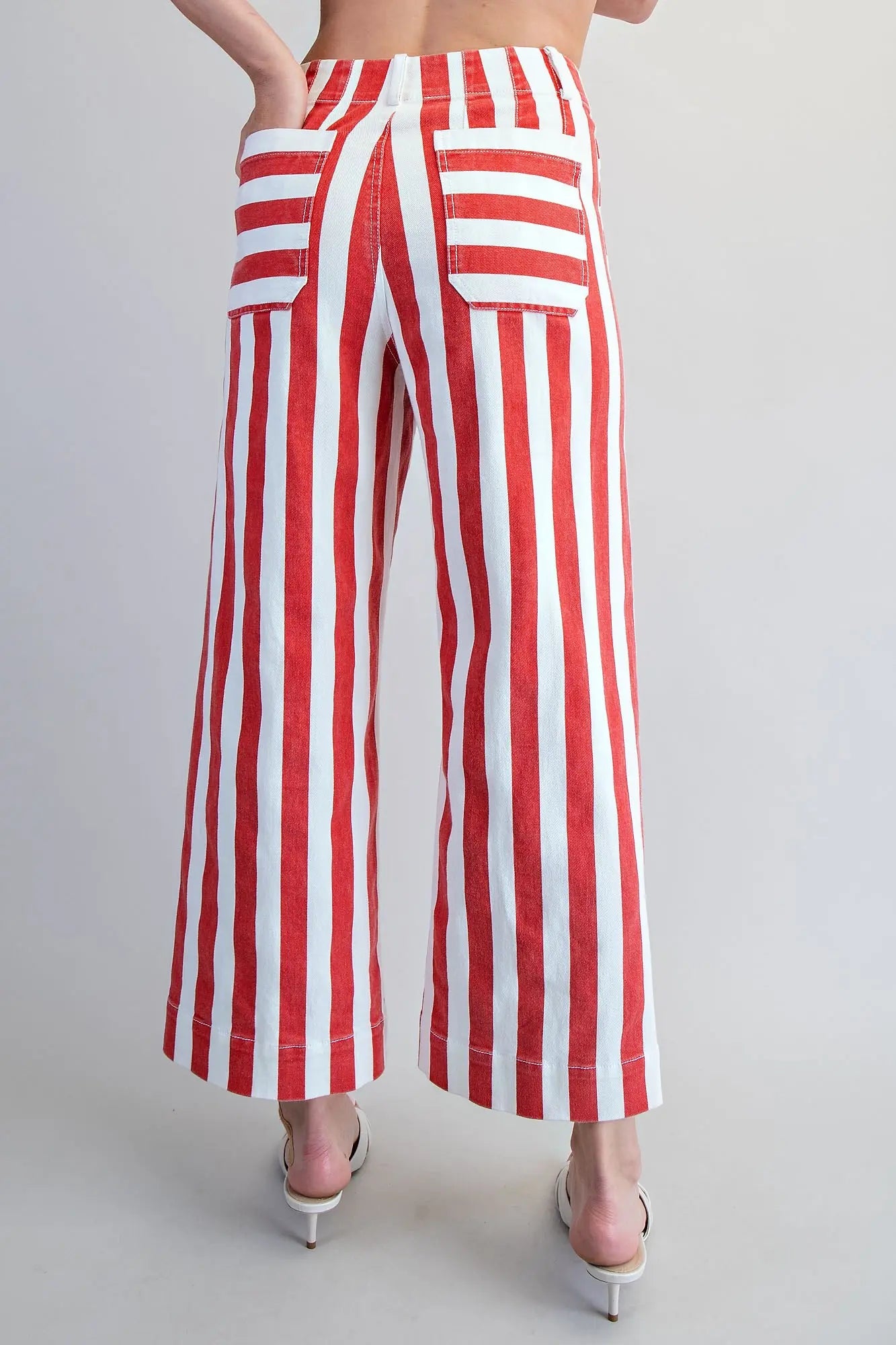 Striped Straight Leg Pants