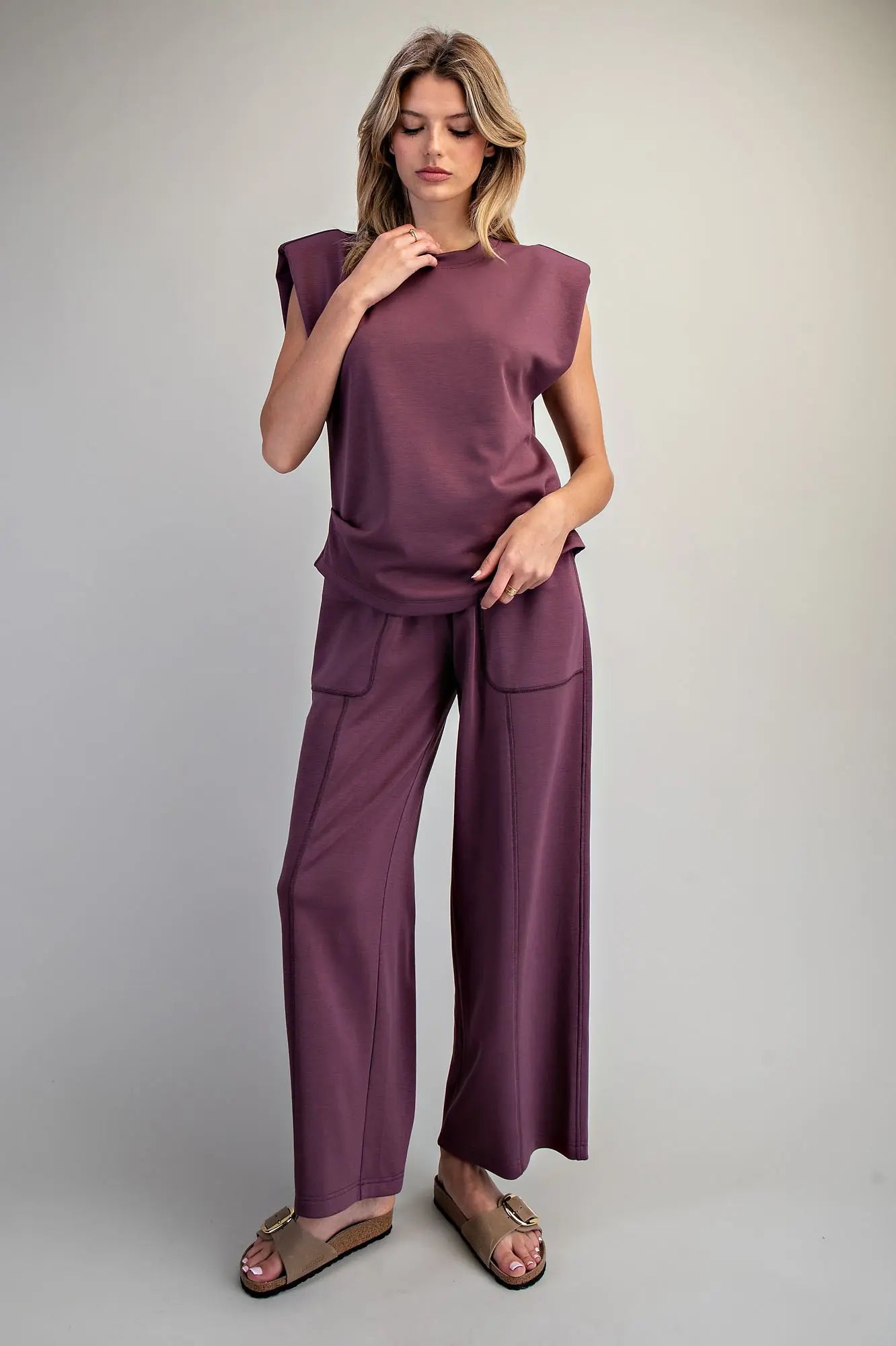 Padded Cap Sleeve Top
