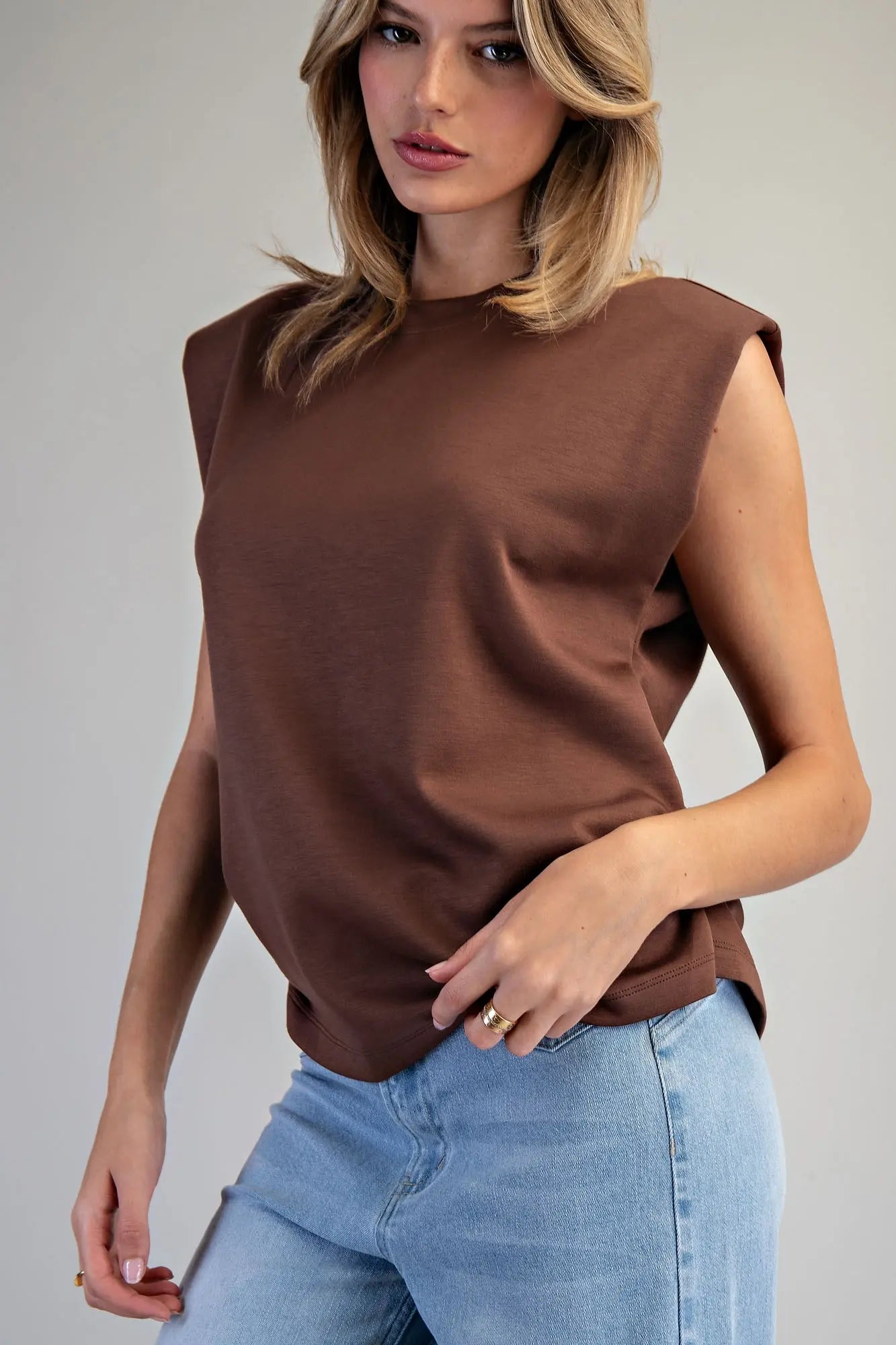 Padded Cap Sleeve Top