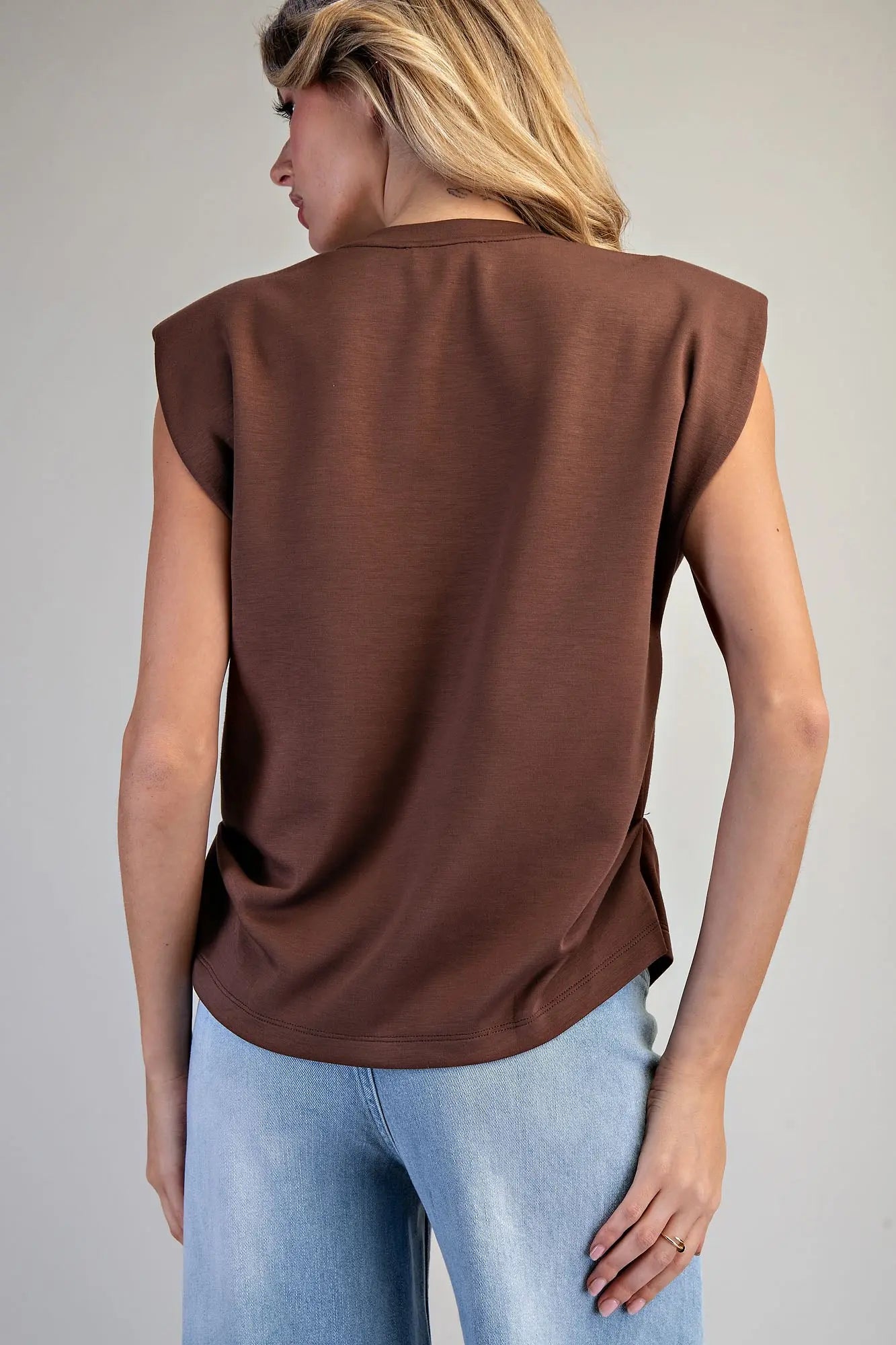 Padded Cap Sleeve Top