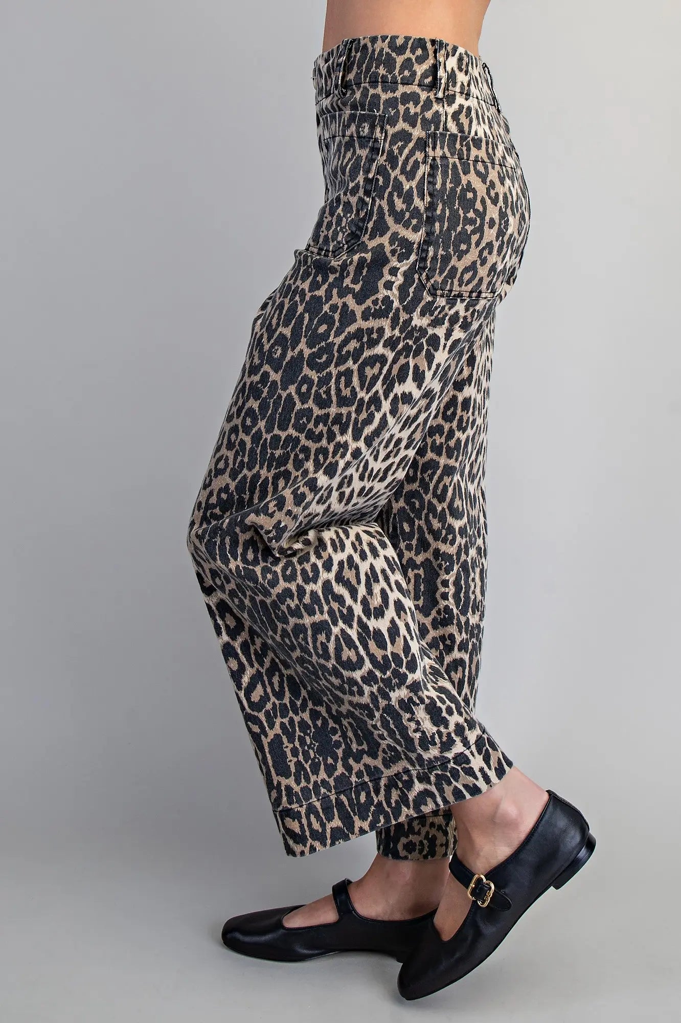 Leopard Straight Leg Pants