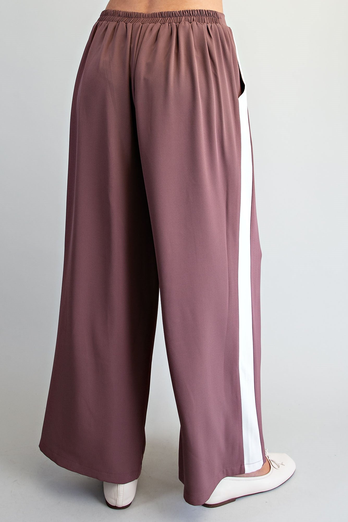 Side Stripe Wide Leg Pant