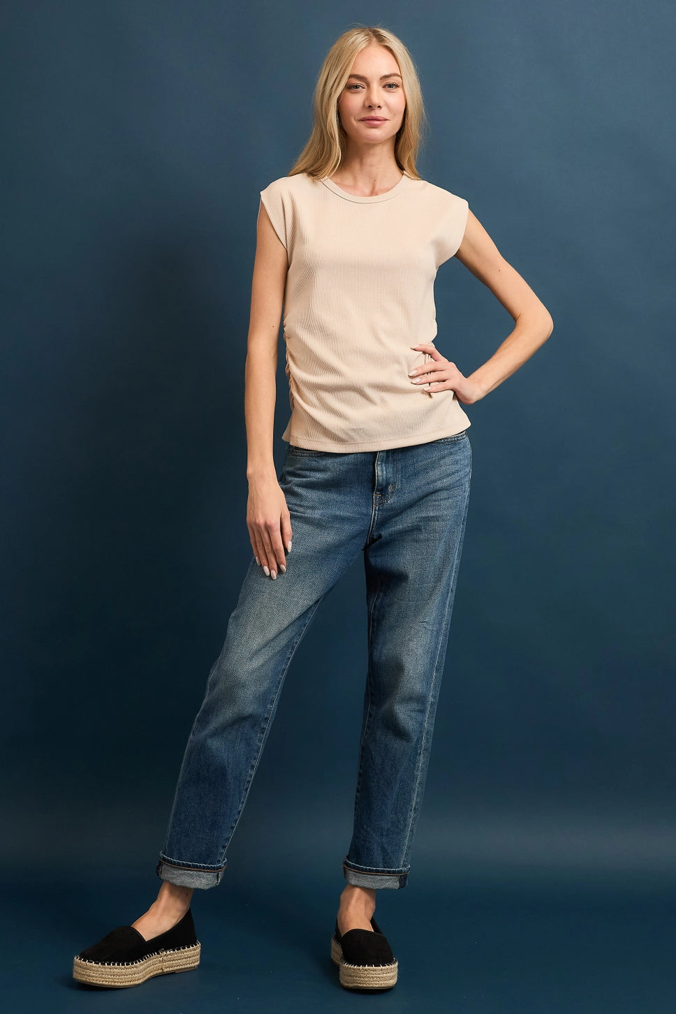 Terry Rib Muscle Top