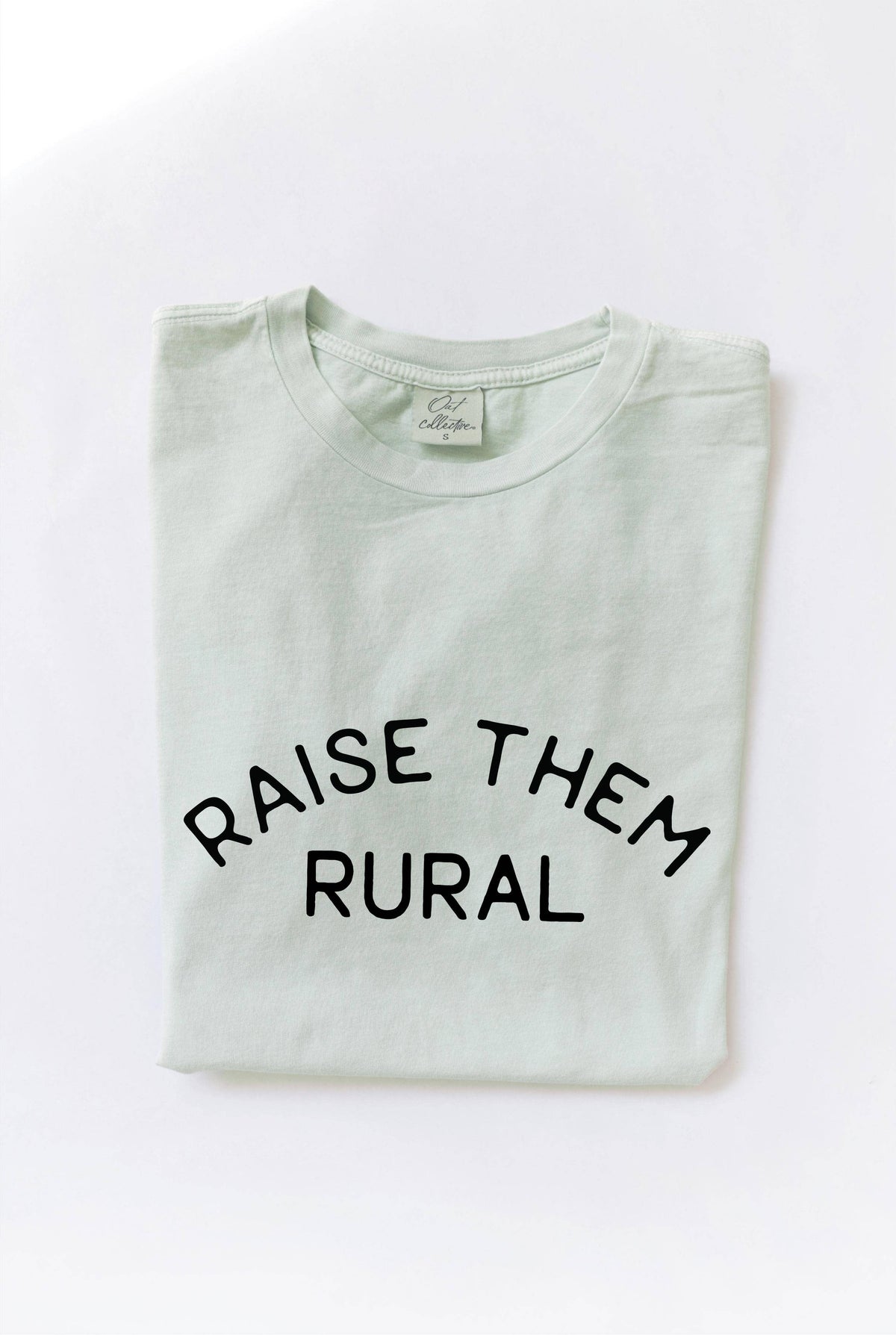 RAISE THEM RURAL Mineral Washed Graphic Top