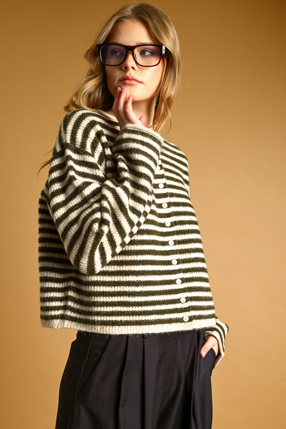 Millie Small Stripe Cardigan