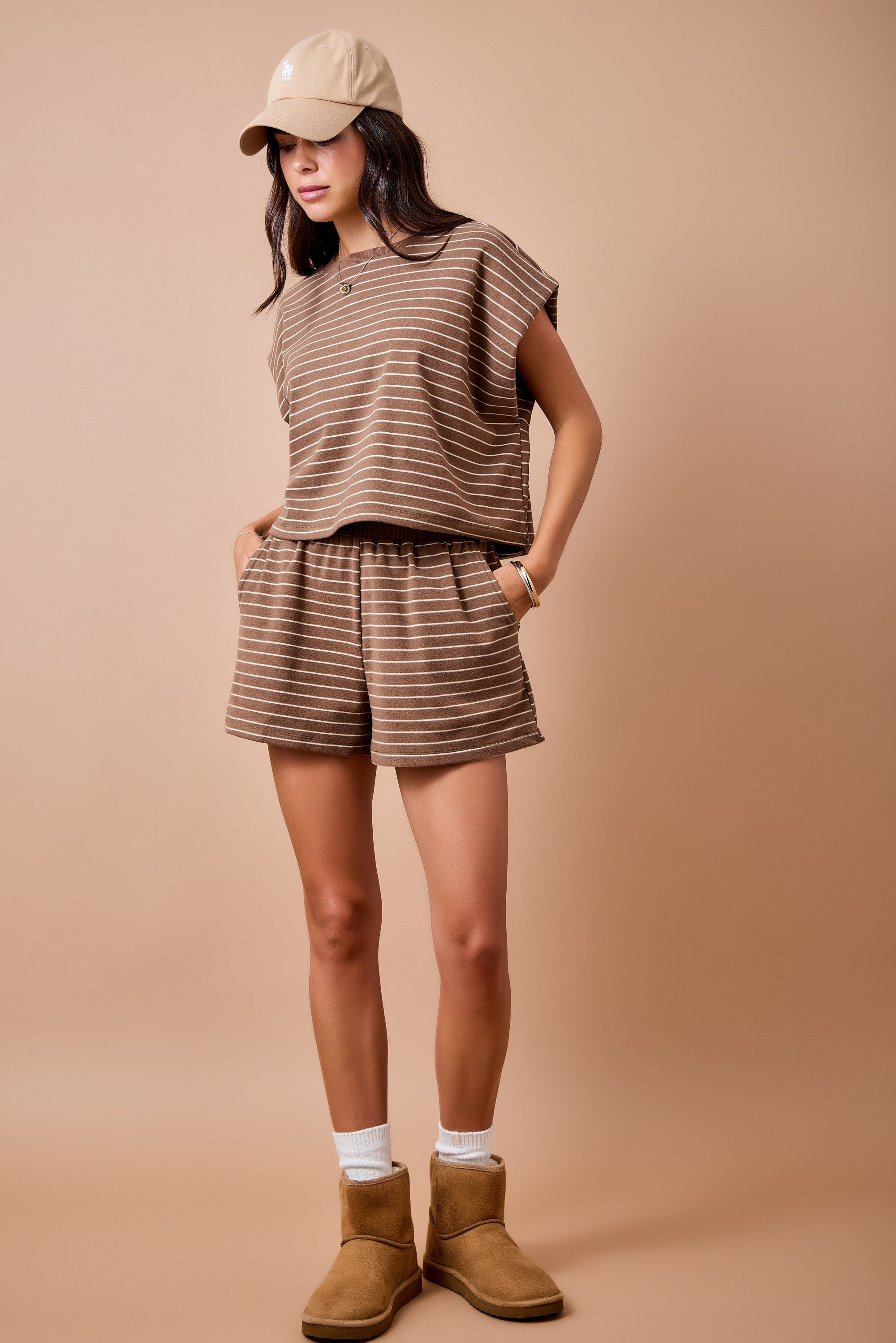 Striped Lounge Shorts