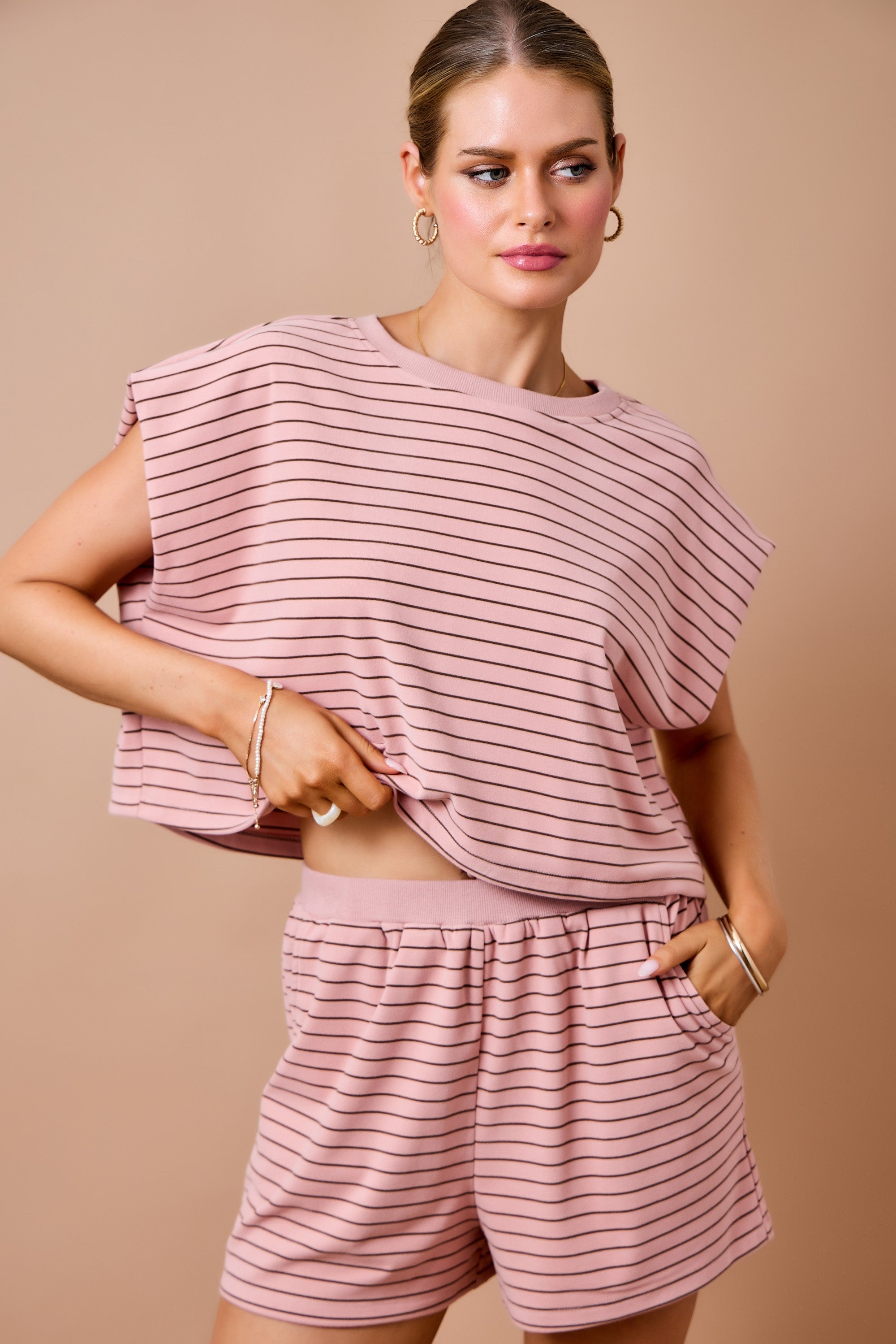 Striped Lounge Shorts