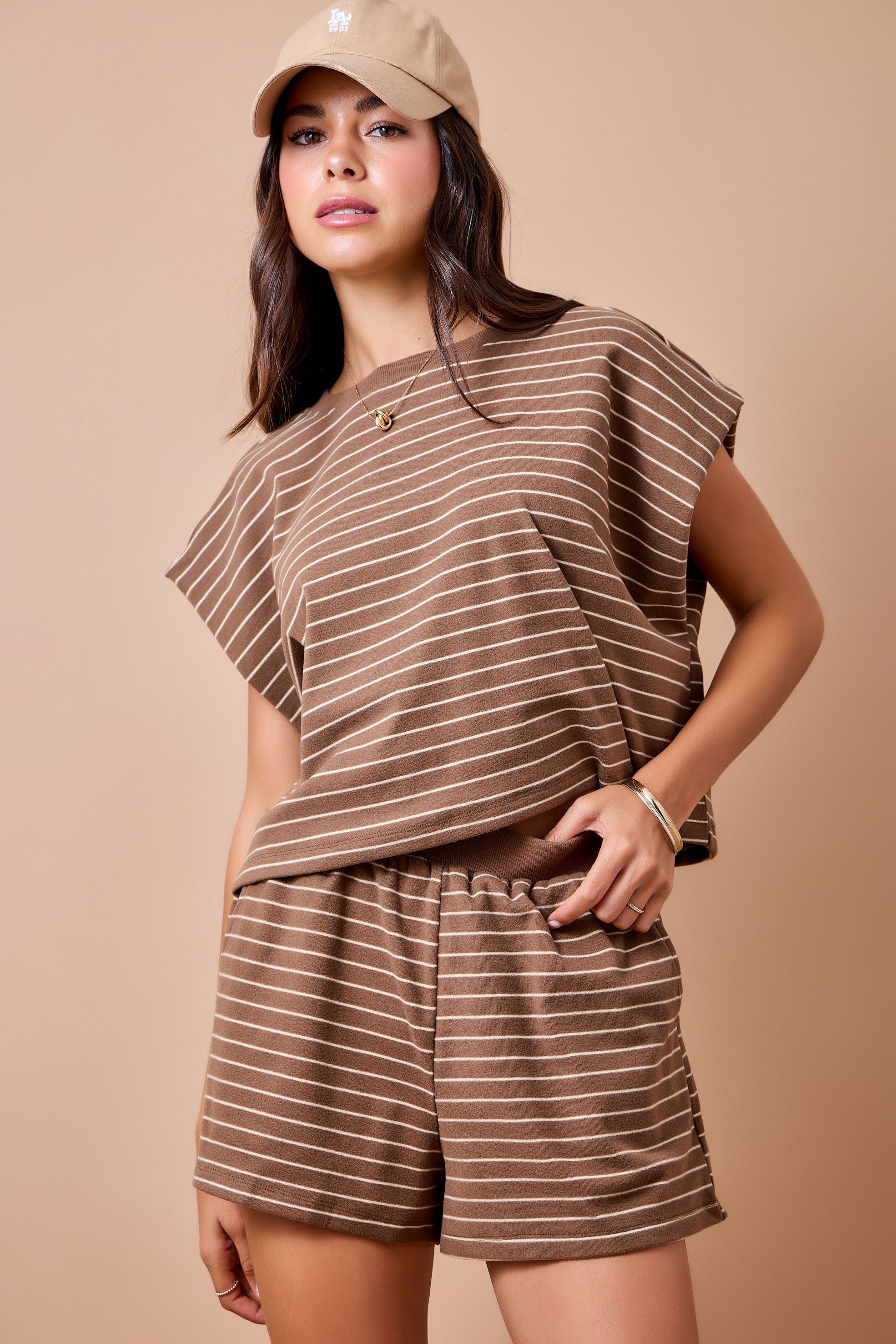 Boxy Stripe Lounge Top