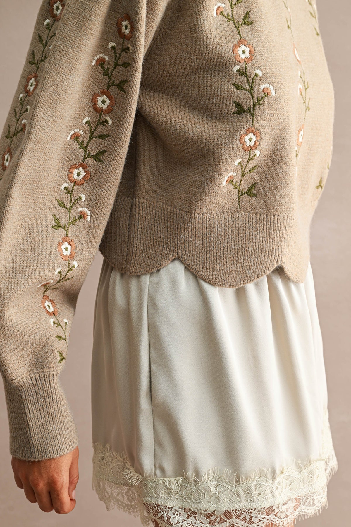 Charlotte Scallop Embroidered Top