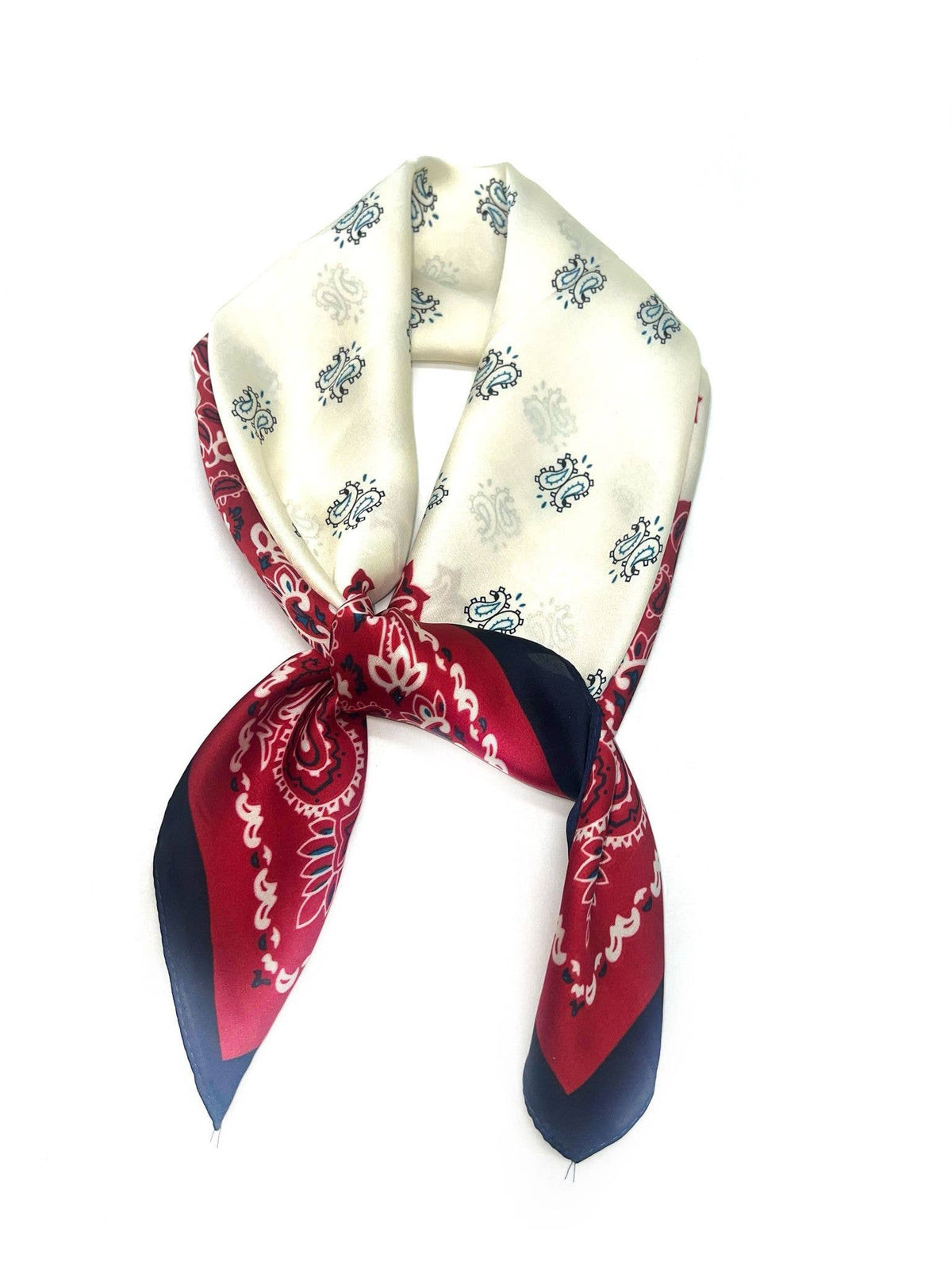 Silk Scarf 70x70 paisley pattern