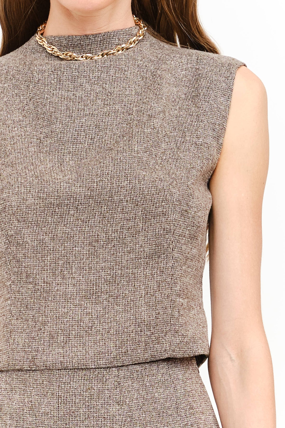 Prep Rally Mock Neck Top