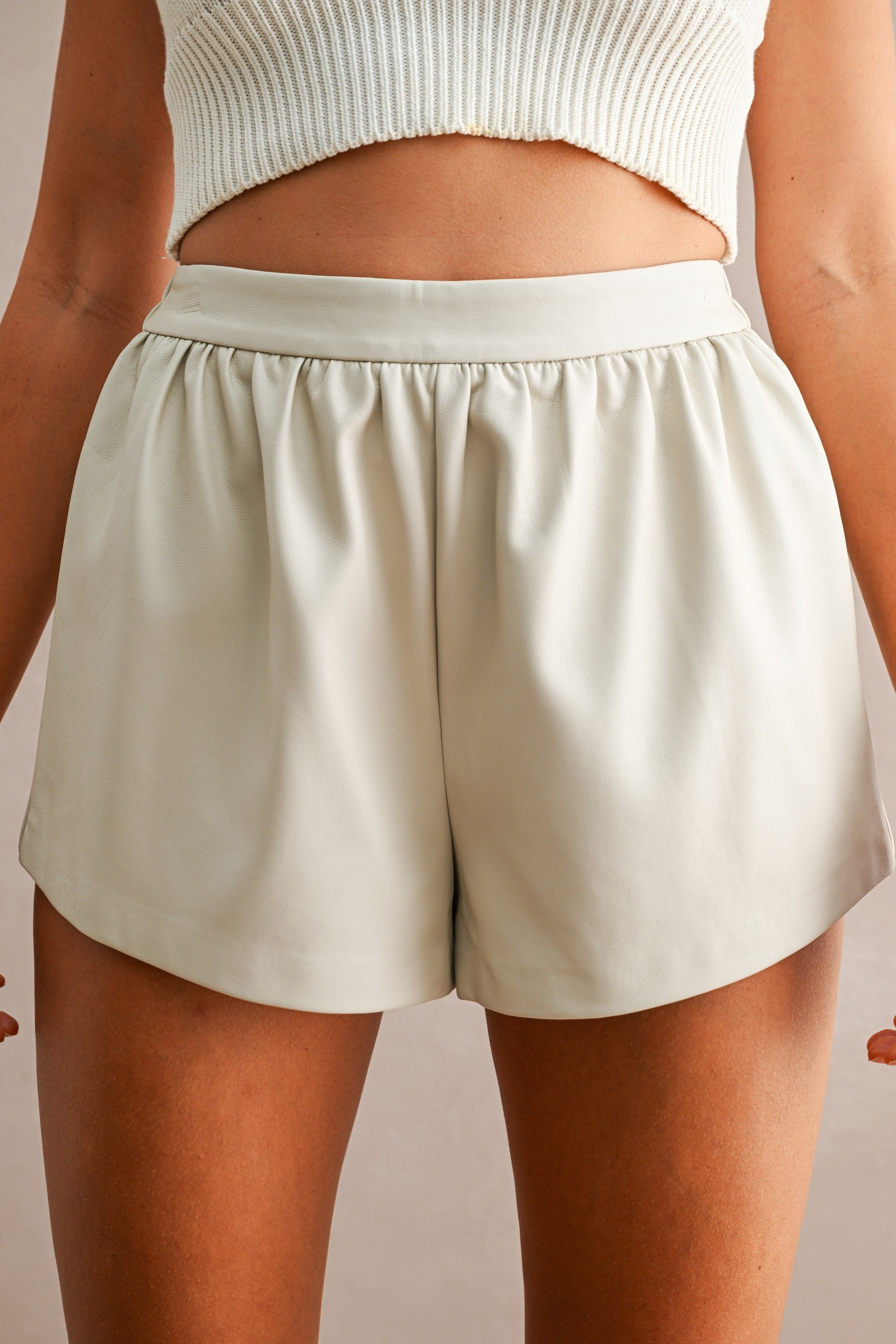 Kendra Faux Leather Shorts