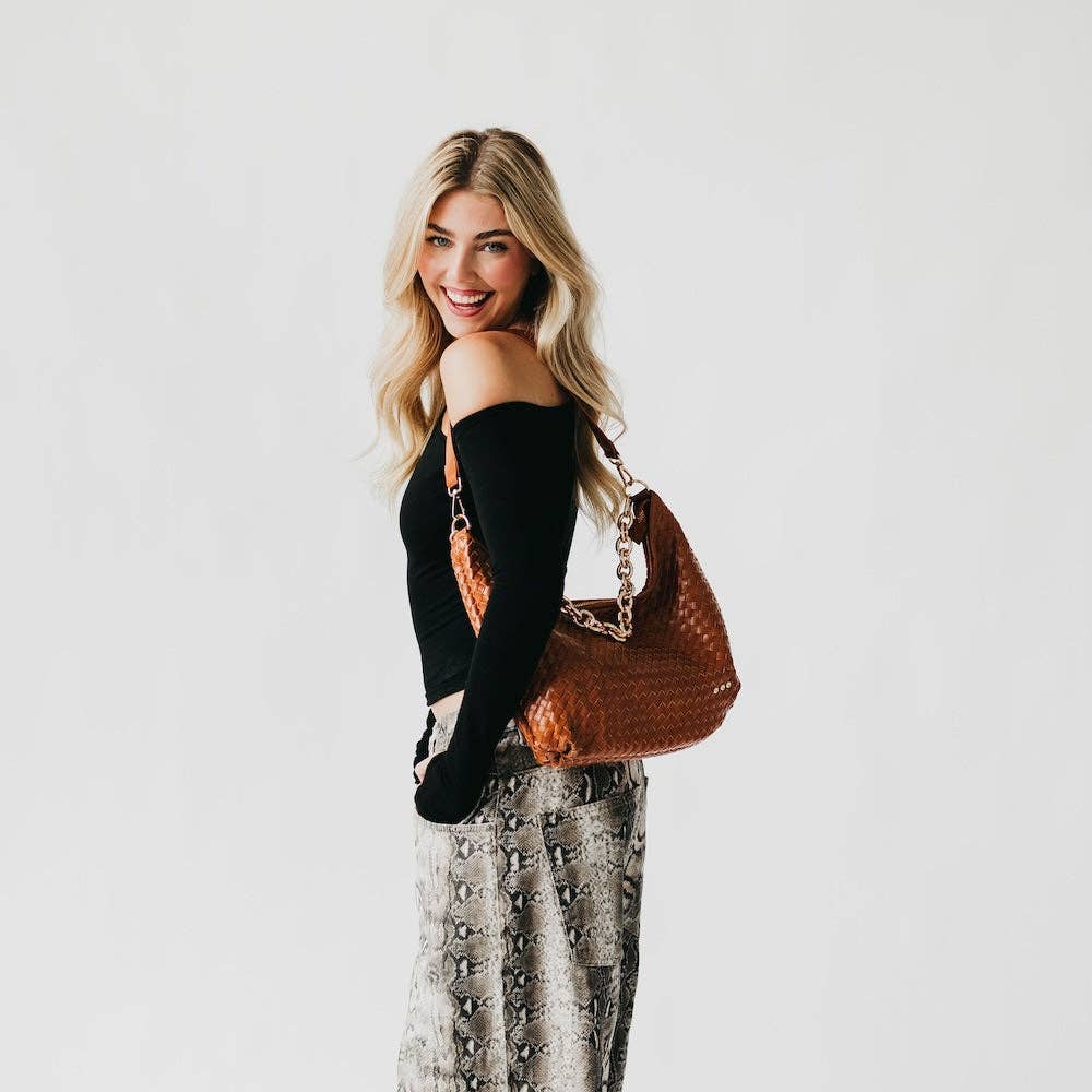 Sienna Slouchy Woven Shoulder Bag - TOP SELLER