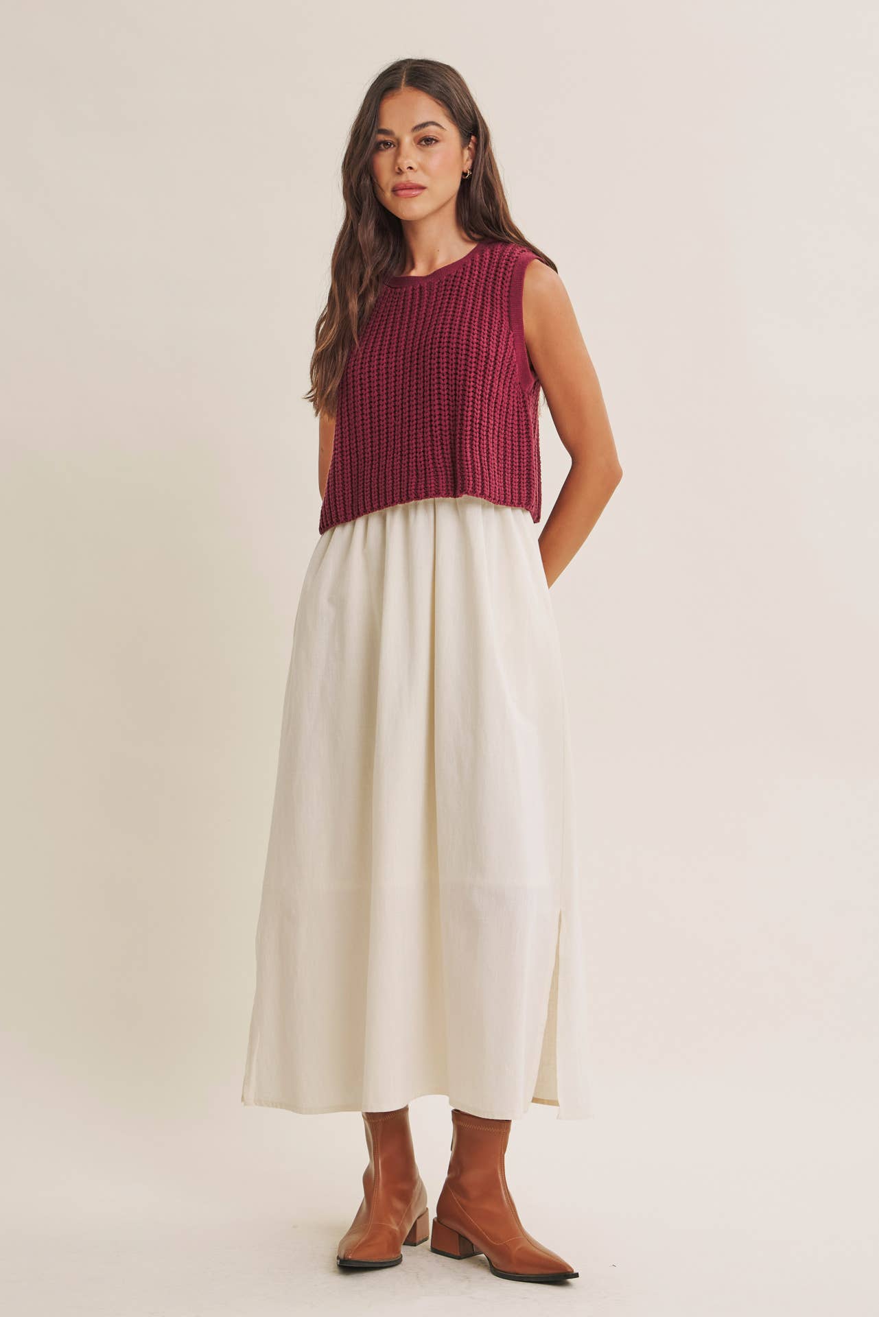 Chunky Sweater Midi Dress