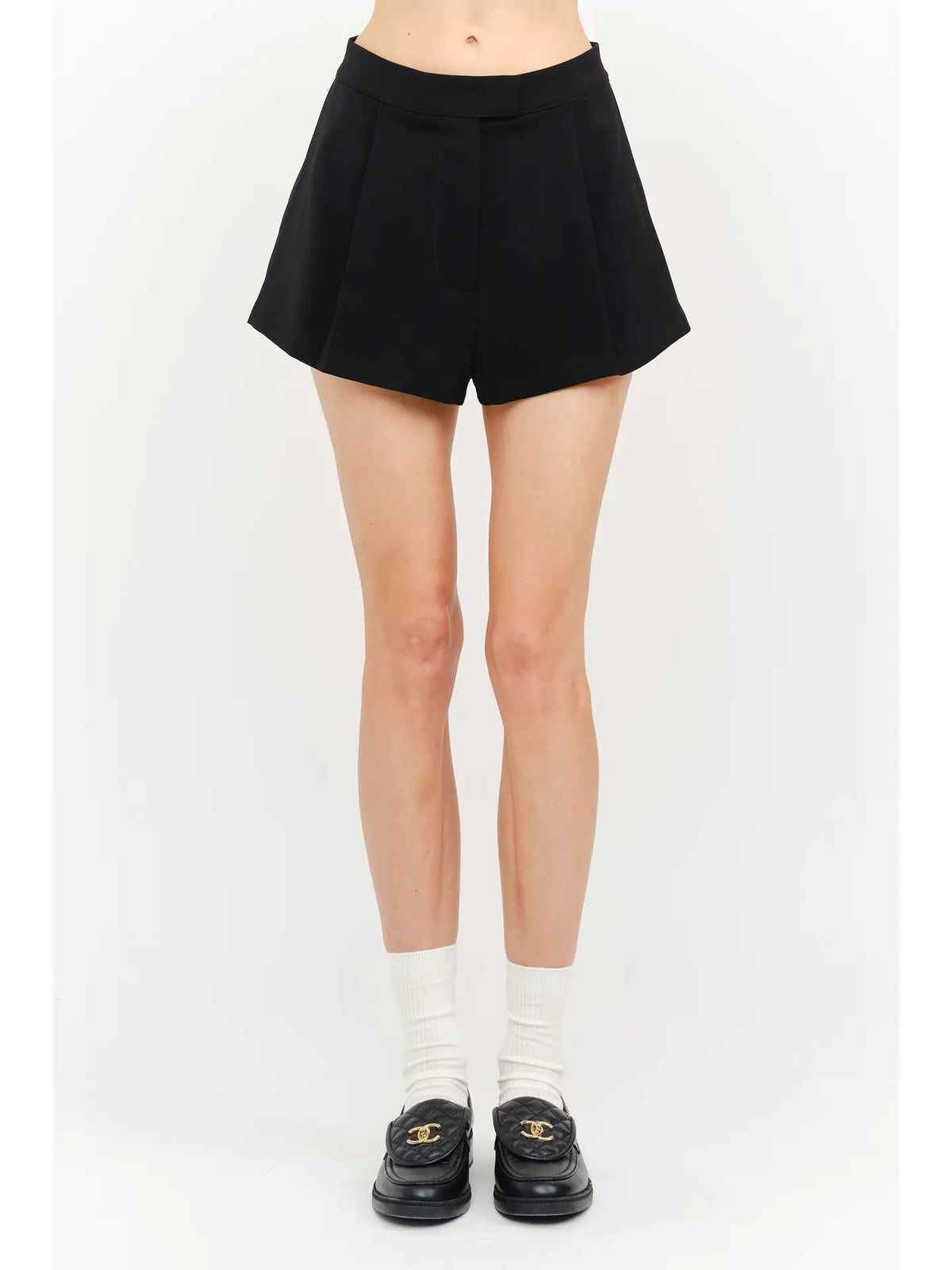 Audrey High Waisted Pleat Short