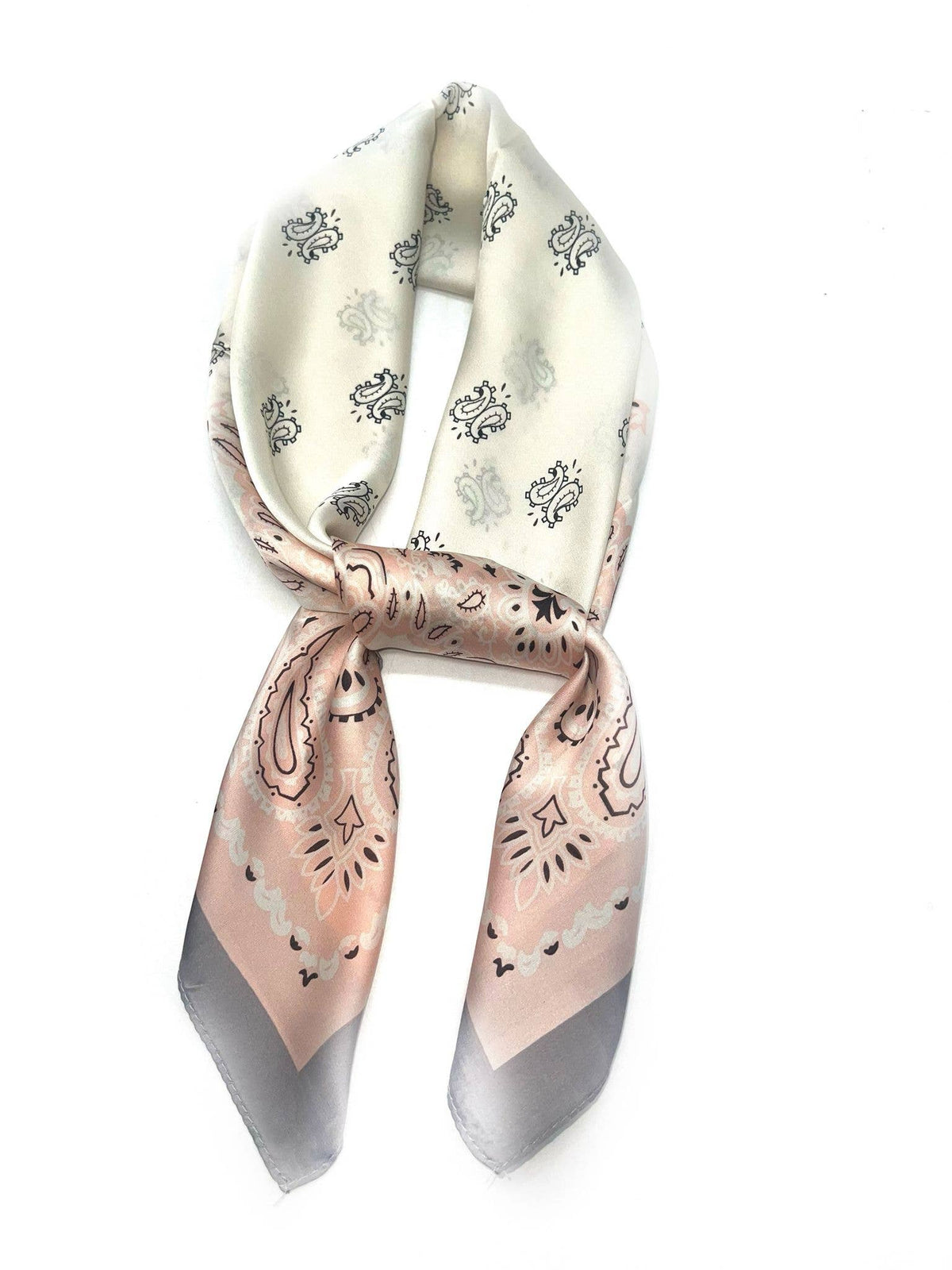 Silk Scarf 70x70 paisley pattern