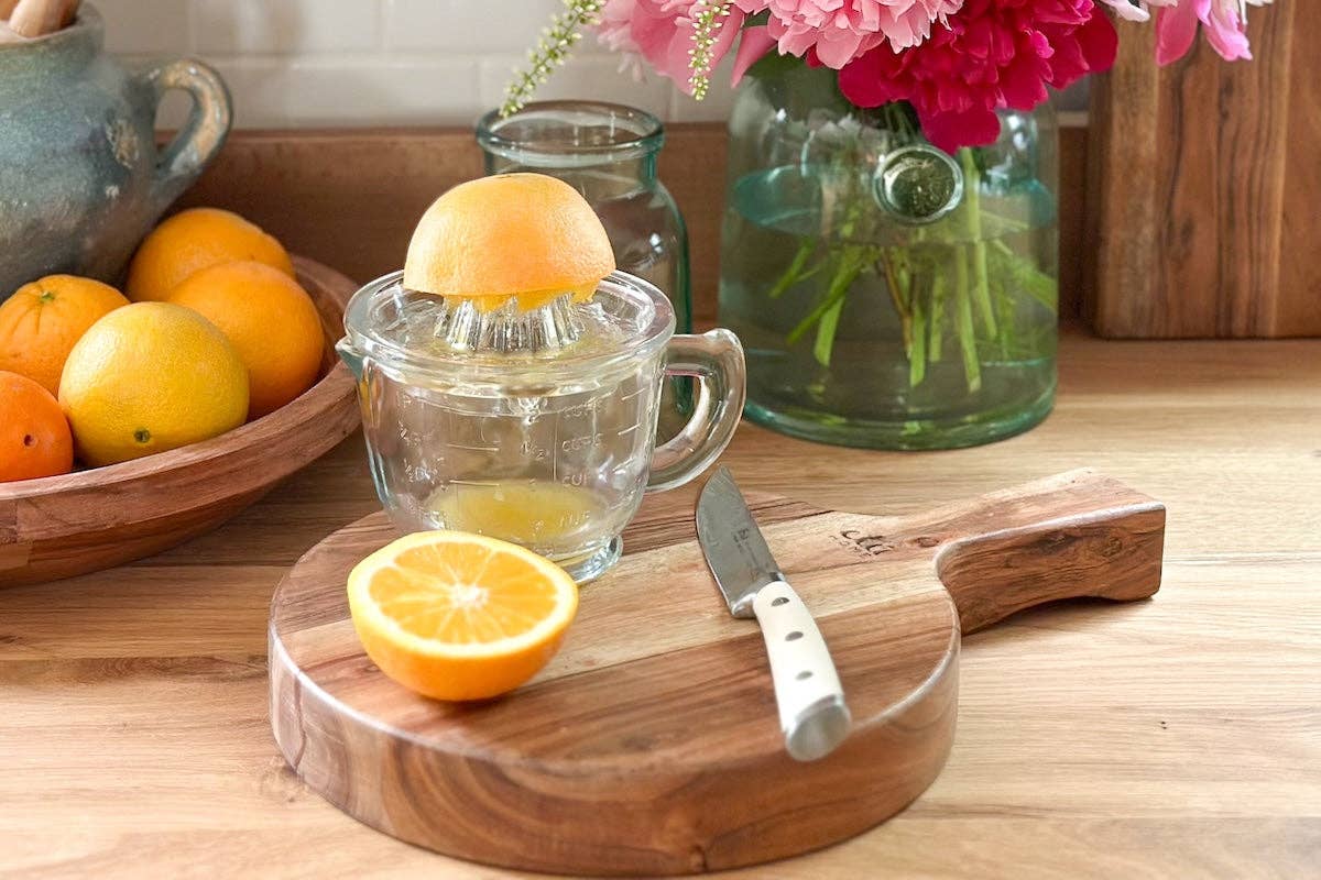 Glass Citrus Hand Press Juicer