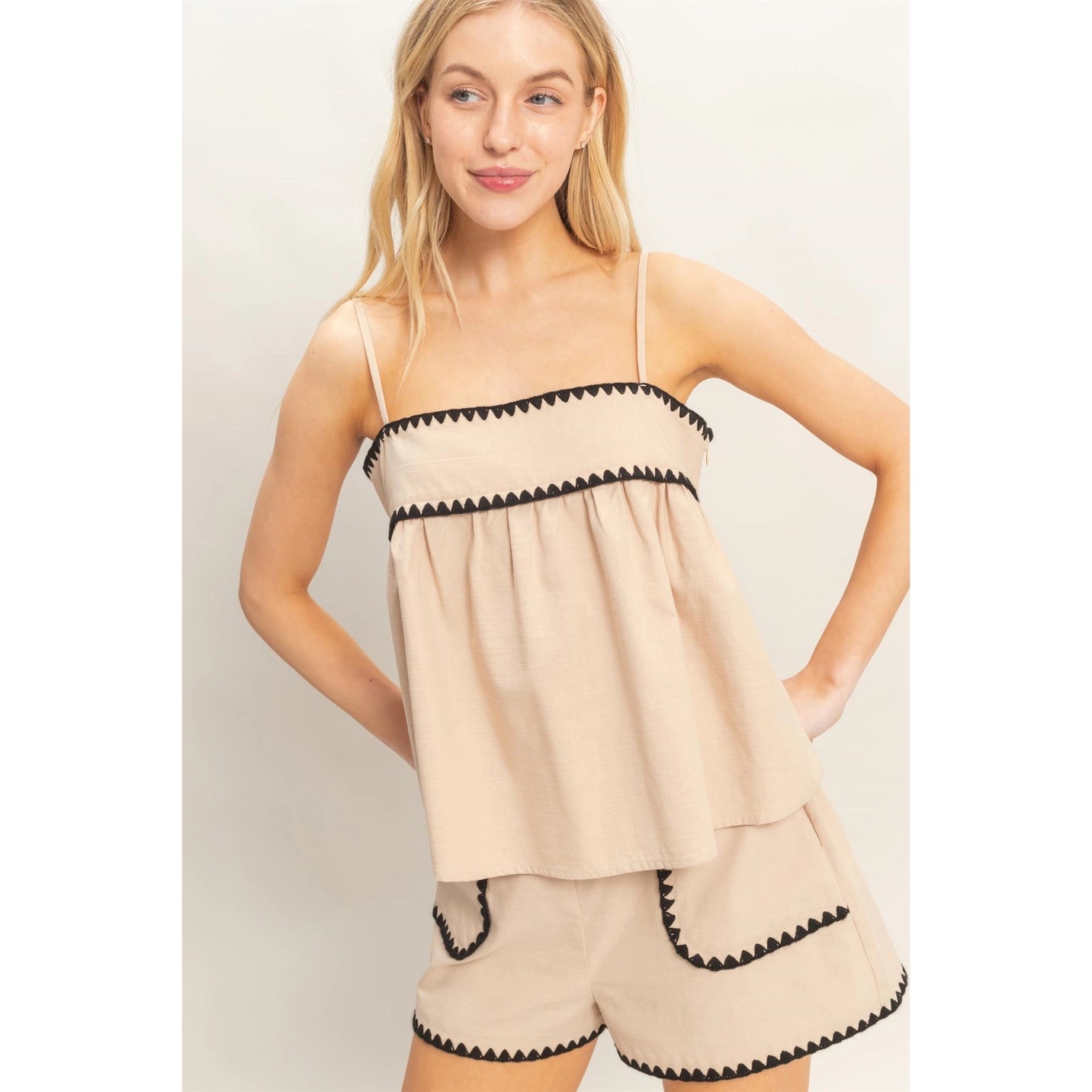 Sleeveless Babydoll Top
