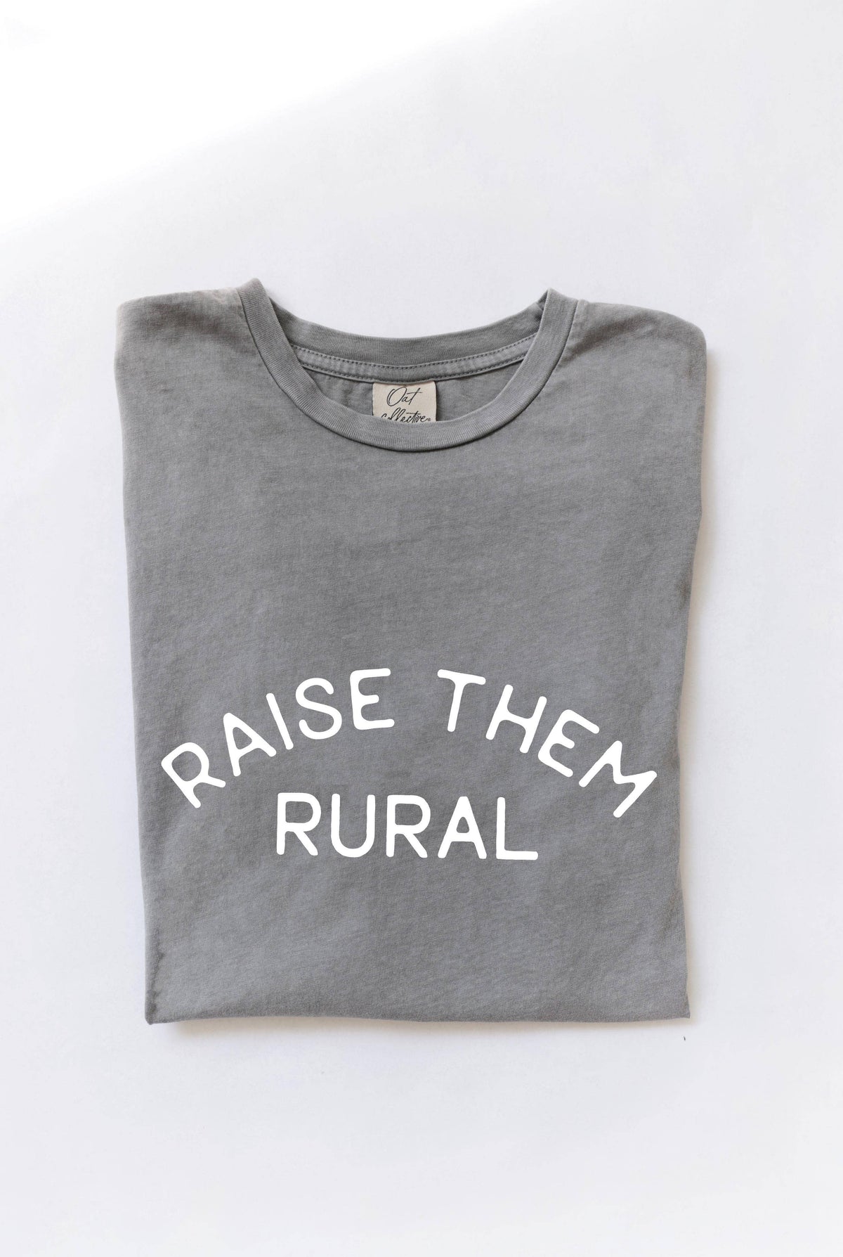 RAISE THEM RURAL Mineral Washed Graphic Top