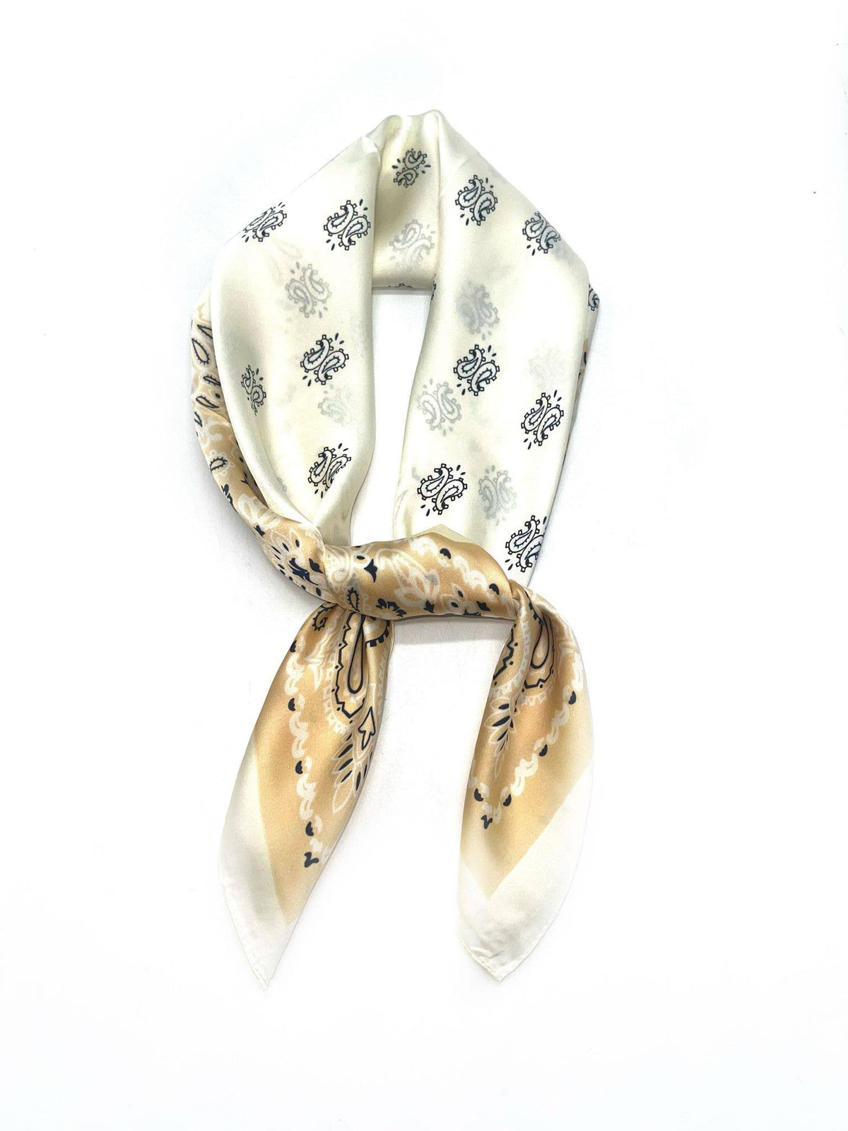 Silk Scarf 70x70 paisley pattern