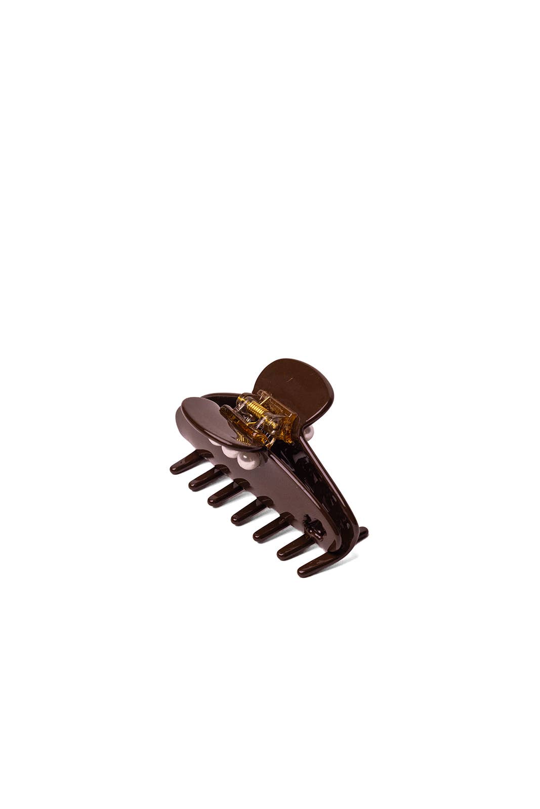 CHOCOLATE BROWN WITH PEARL ACETATE CLAW