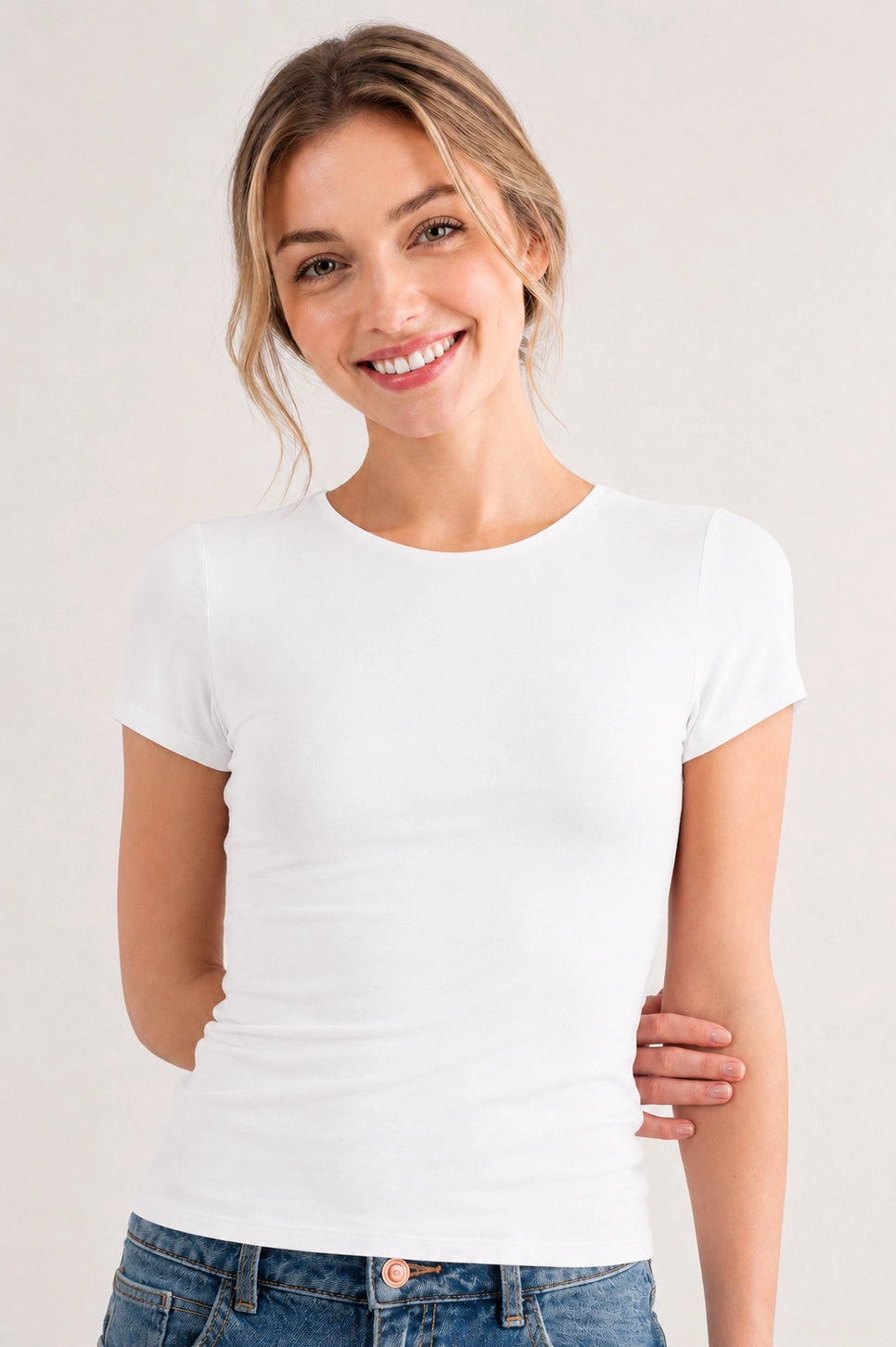 Double Down Crew Neck Top