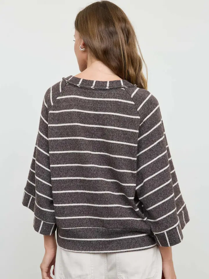 Fine Line Henley Top