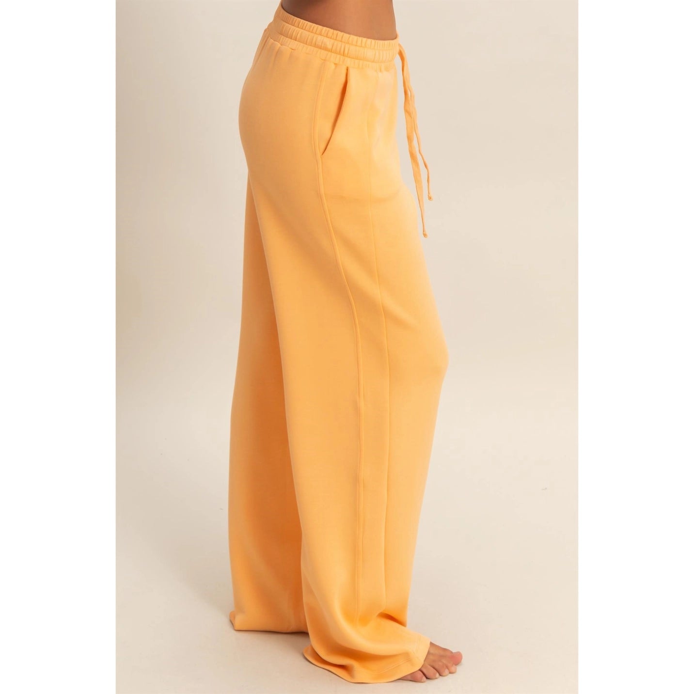Wide Leg Elastic Waist Pants