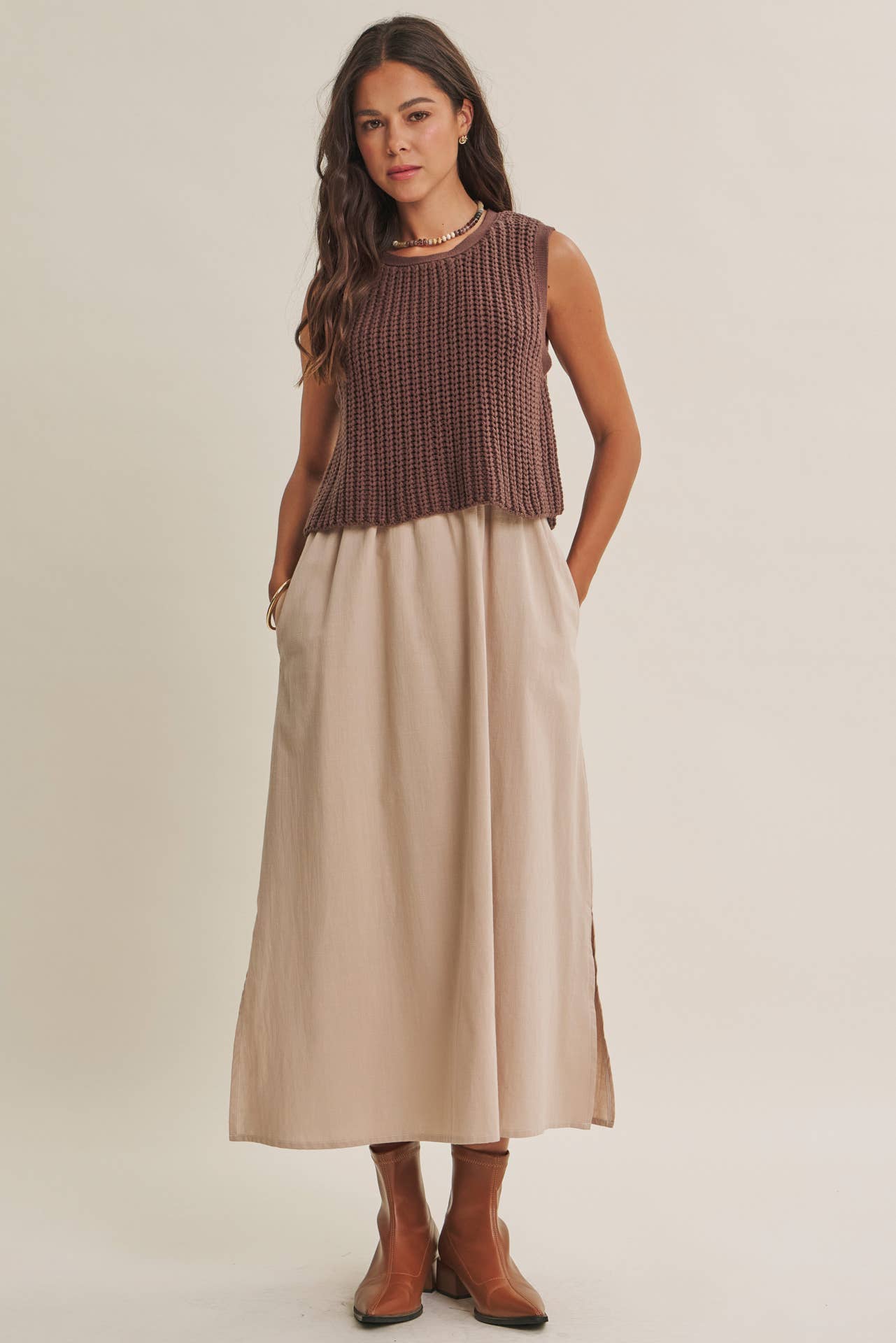 Chunky Sweater Midi Dress