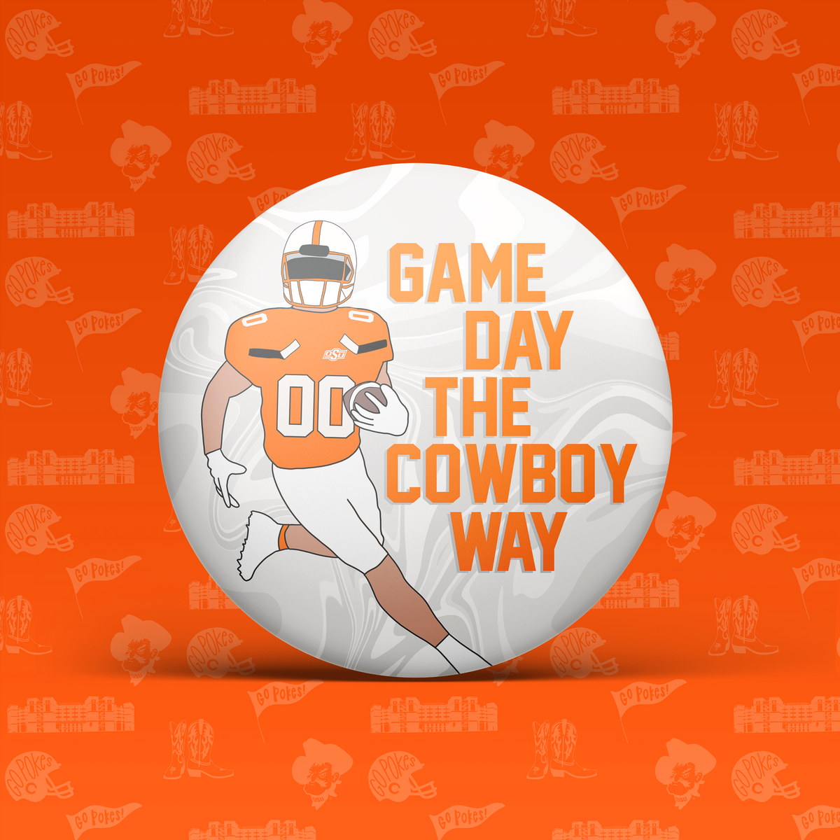 Oklahoma State University Game Day Buttons | Pinback Pins