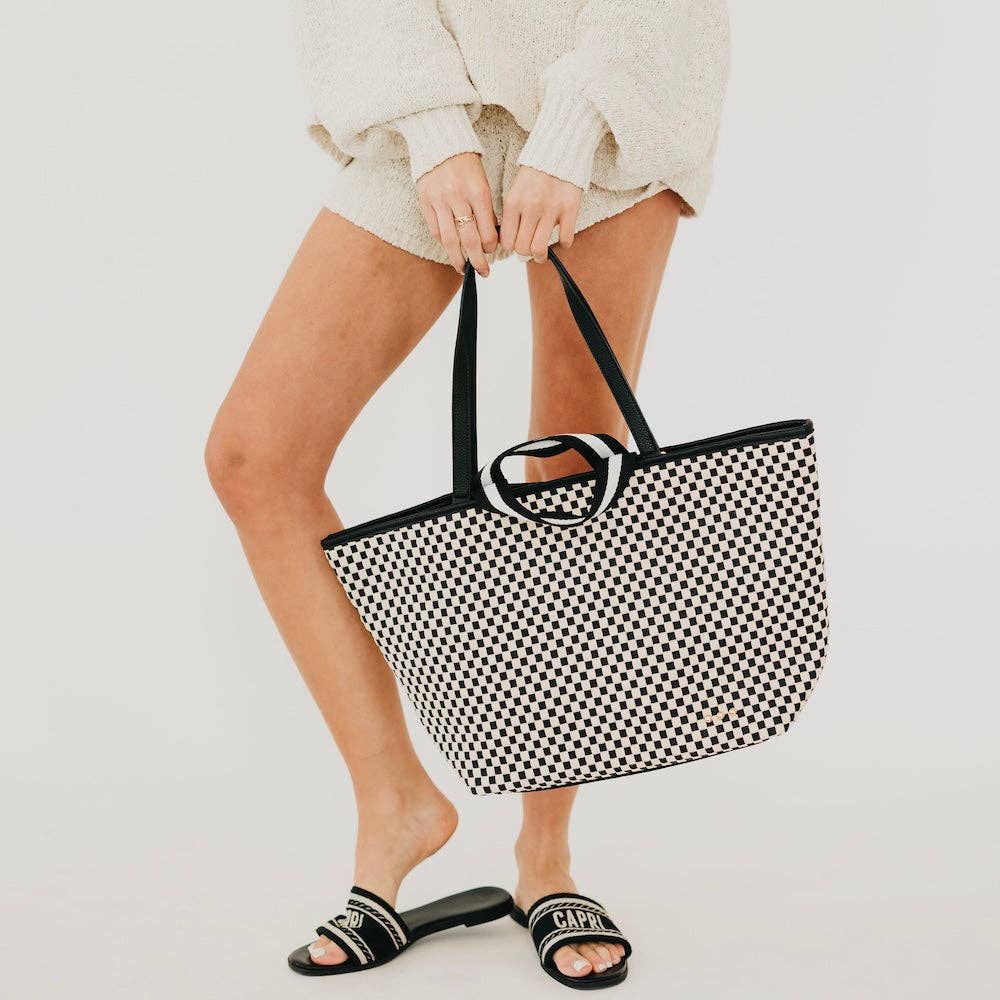 Woven Tiffany Organizer Tote Bag