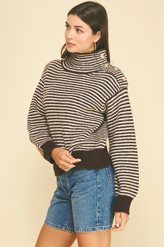 Button Line Sweater