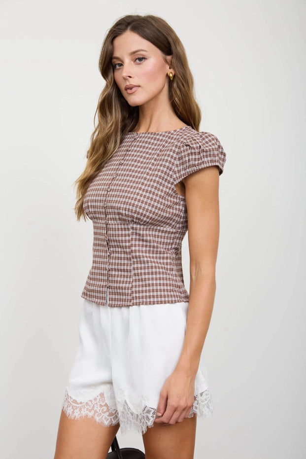 Plaid About You Top