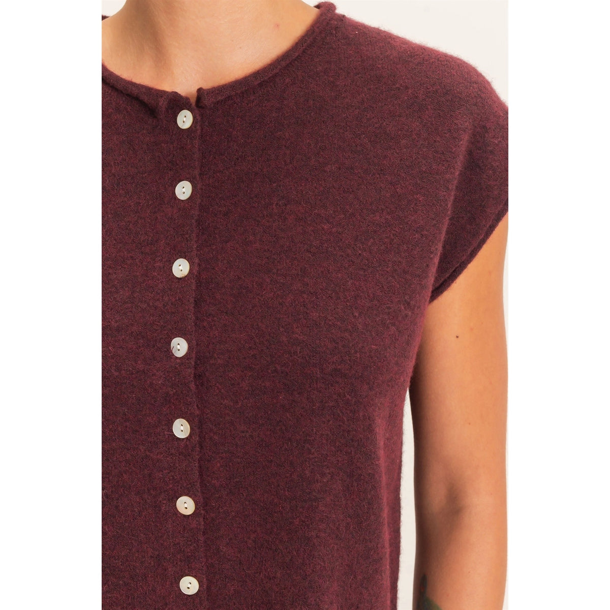 Hollie Rolled Edge Sweater Vest