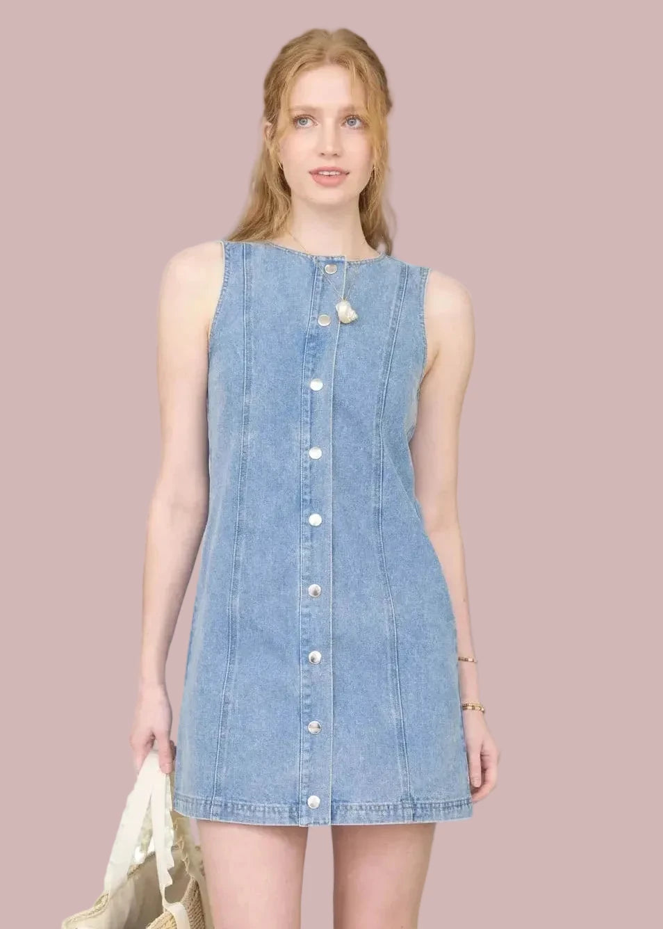 Button Up Mini Dress