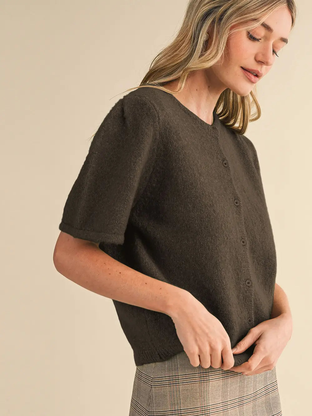 Brynn Puff Sleeve Cardigan