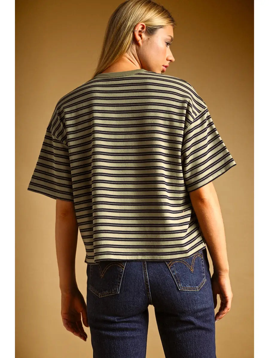 Ellis Double Striped Top