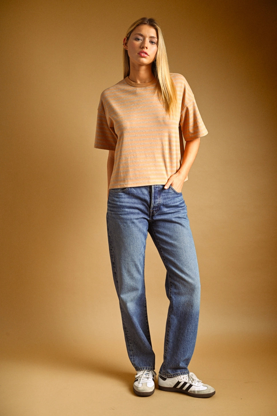 Ellis Double Striped Top
