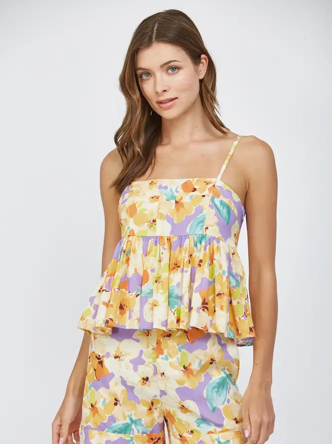 Floral Peplum Top